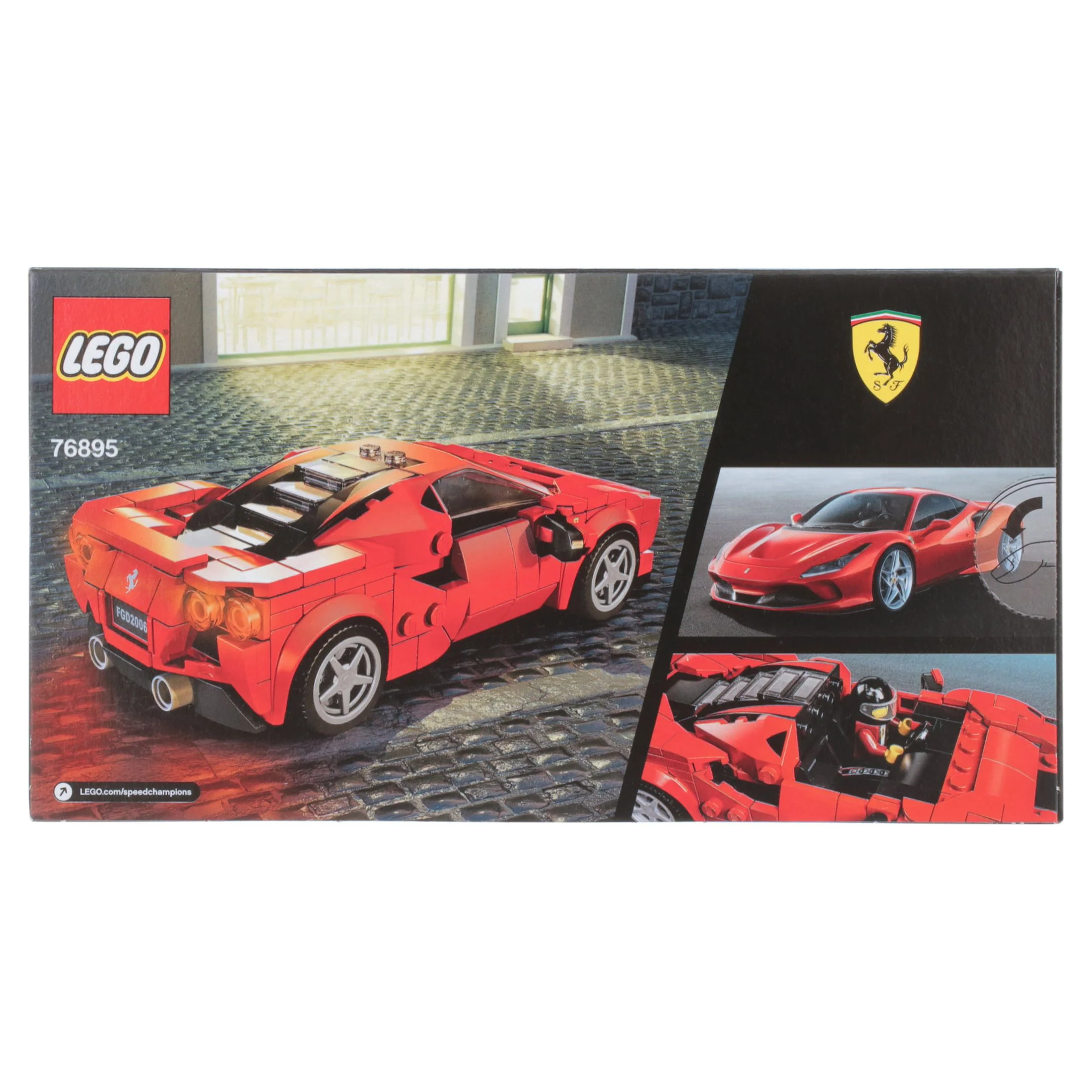 LEGO Speed Champions 76895 Ferrari F8 Tributo Racing Model Car, Vehicle Building Car (275 pieces)