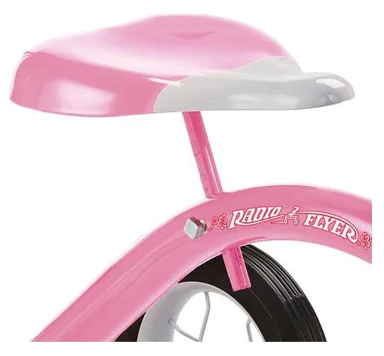 Radio Flyer 34GX Kids Classic Steel Framed Tricycle with Handlebar Bell, Pink