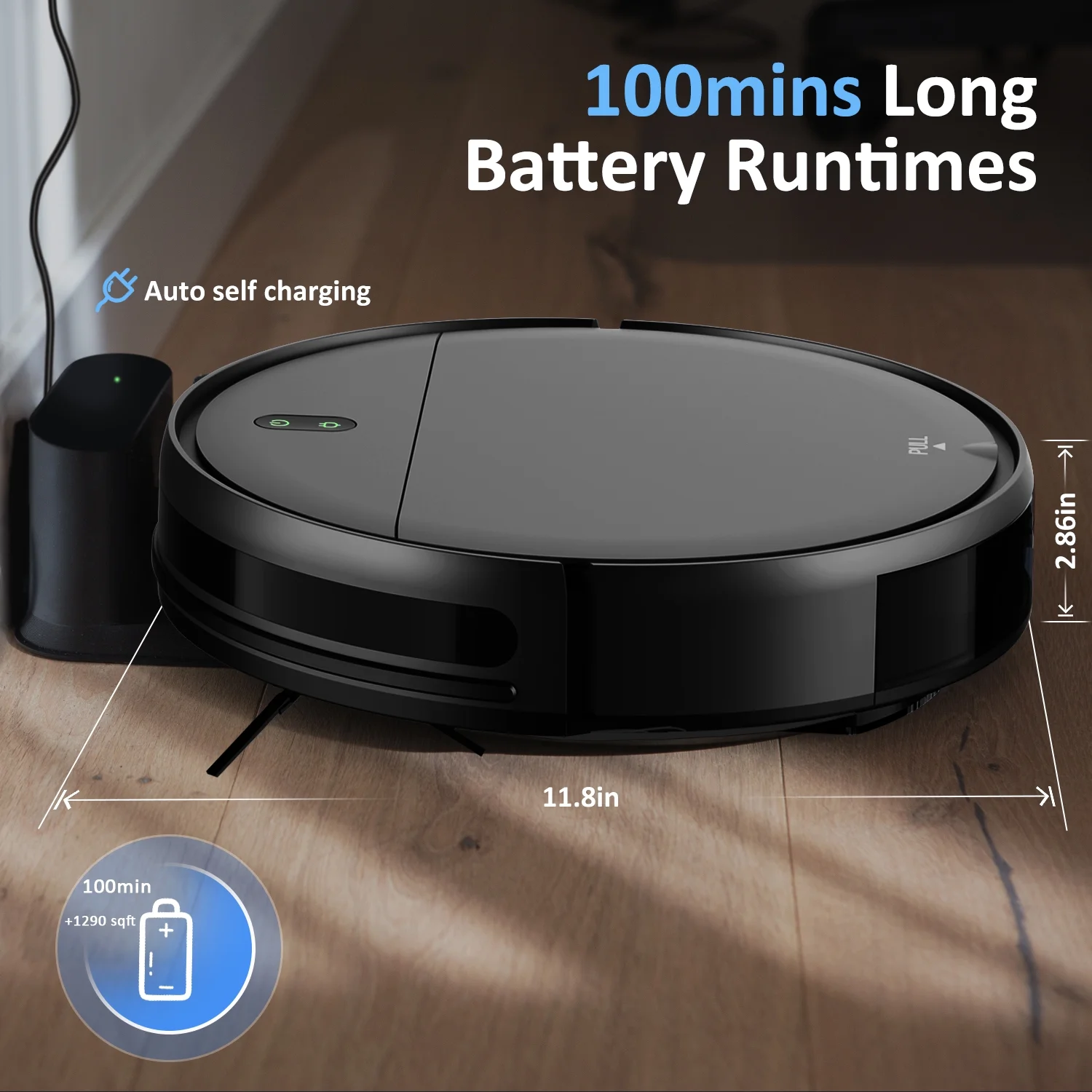 ONSON Robot Vacuum Cleaner, 2 in 1 Mop Combo for Pet Hair, Voice Control and Connect Alexa