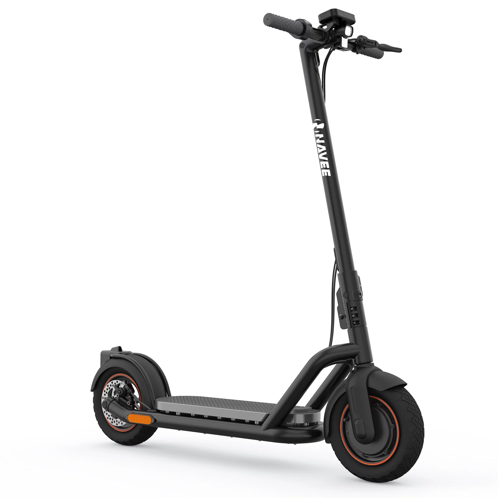 NAVEE N65 Electric Scooter, 500W Motor, 10″ Tires, Double Folding Kick ScooterCommute and Travel