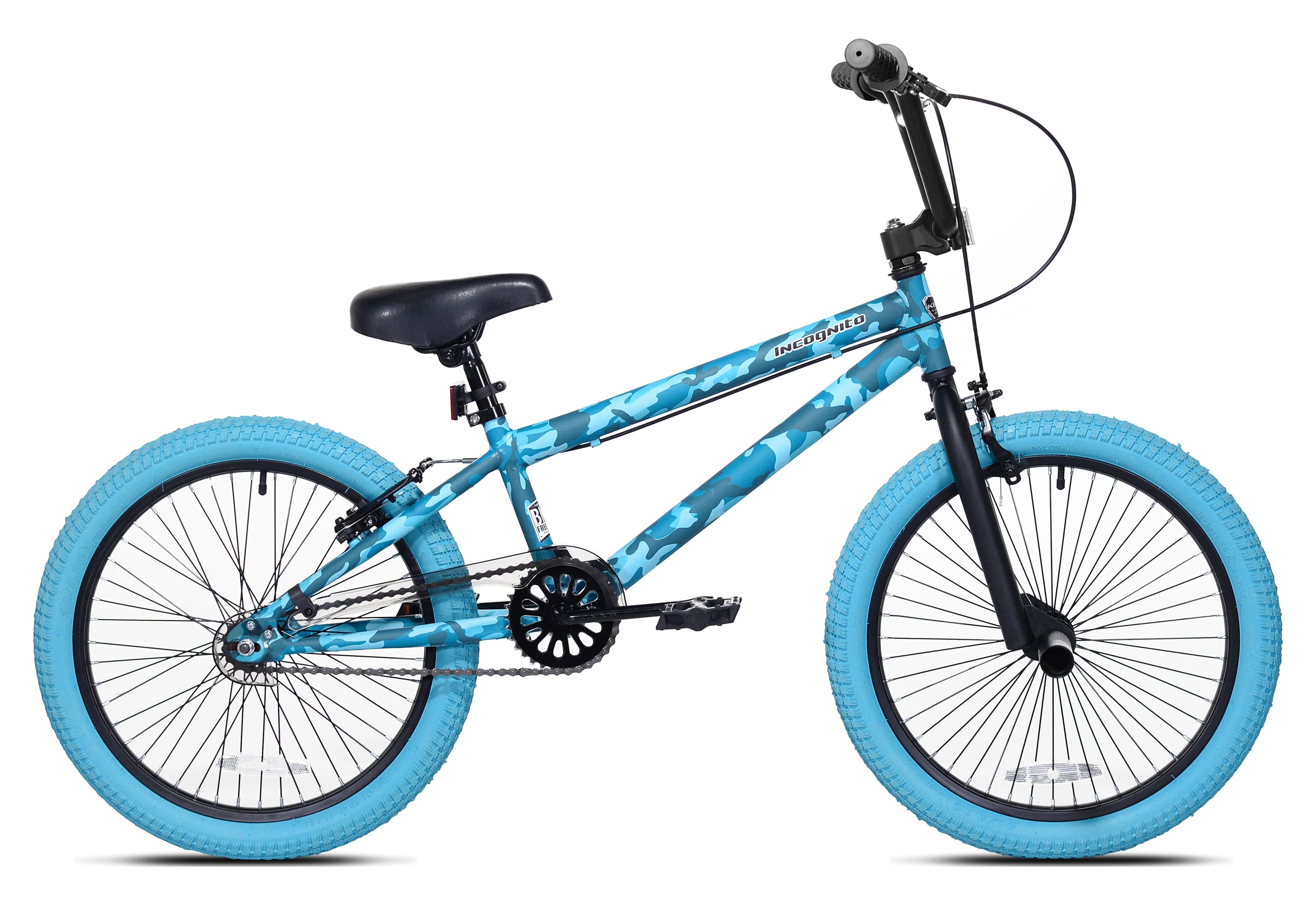 Kent Bicycle 20-inch Incognito Girl’s BMX Child Bike, Turquoise Blue Camouflage