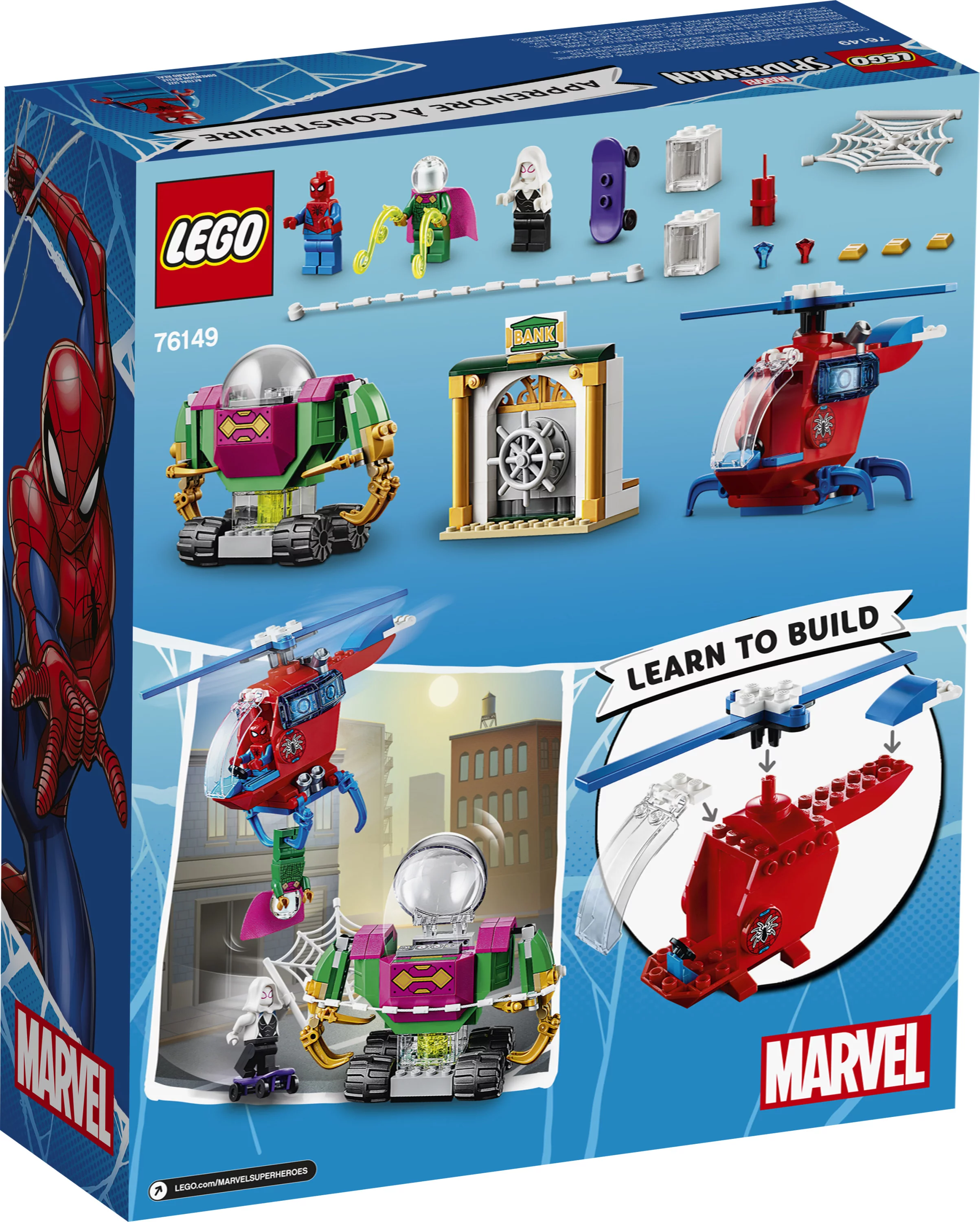 LEGO Marvel Spider-Man The Menace of Mysterio 76149 Superhero Building Toy Preschool Action Figure (163 Pieces)