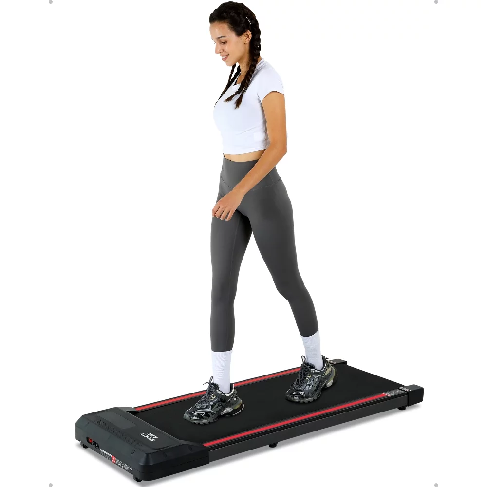 Zzistar Walking Pad, 265lb 2.5 HP 0.6-3.8 mph Under Desk Treadmill with Remote Control LCD Display, Low Noise Jogging Machine