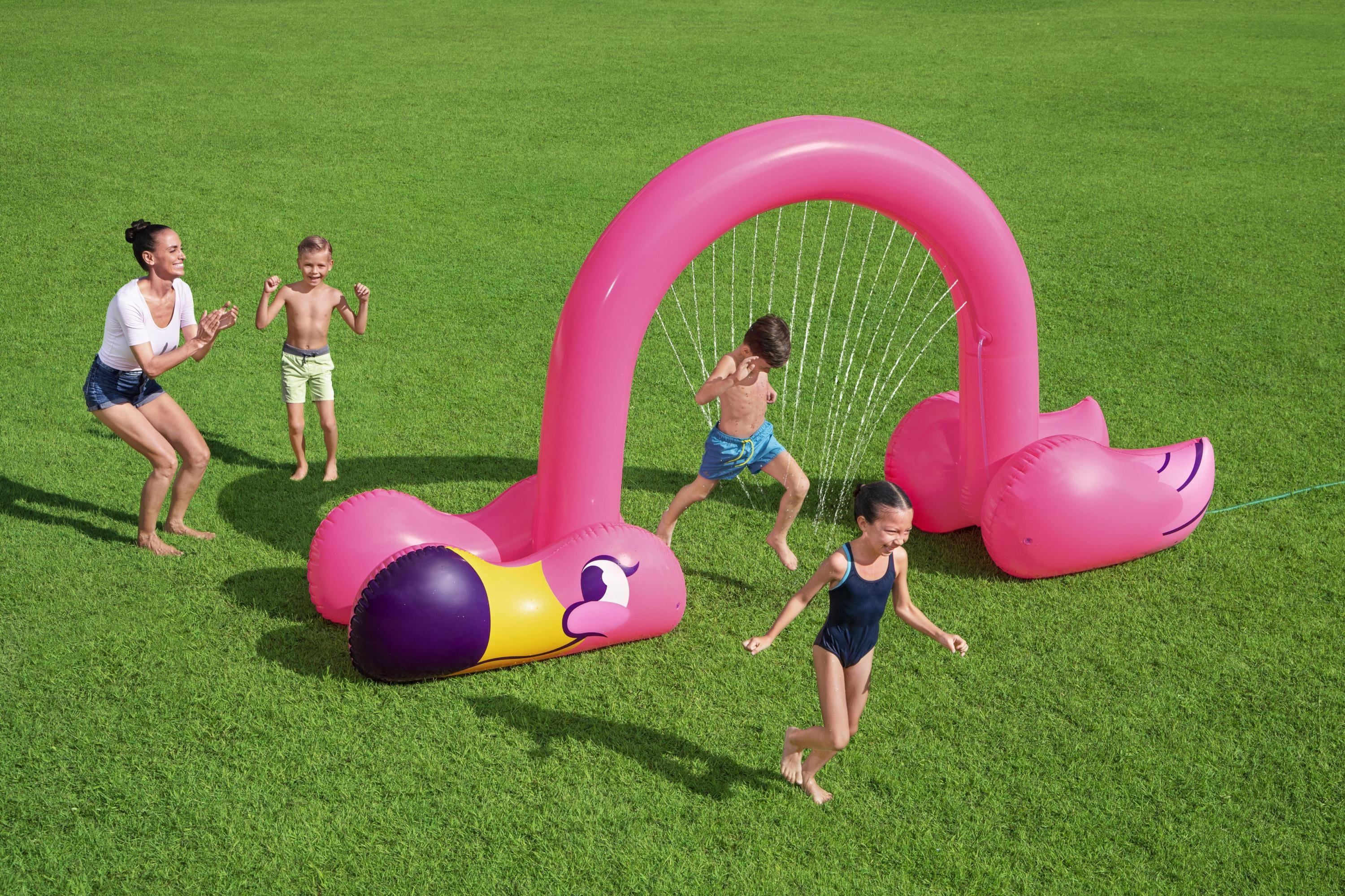 H2OGO! Jumbo Pink Flamingo Inflatable Child Stationary Sprinkler Arch