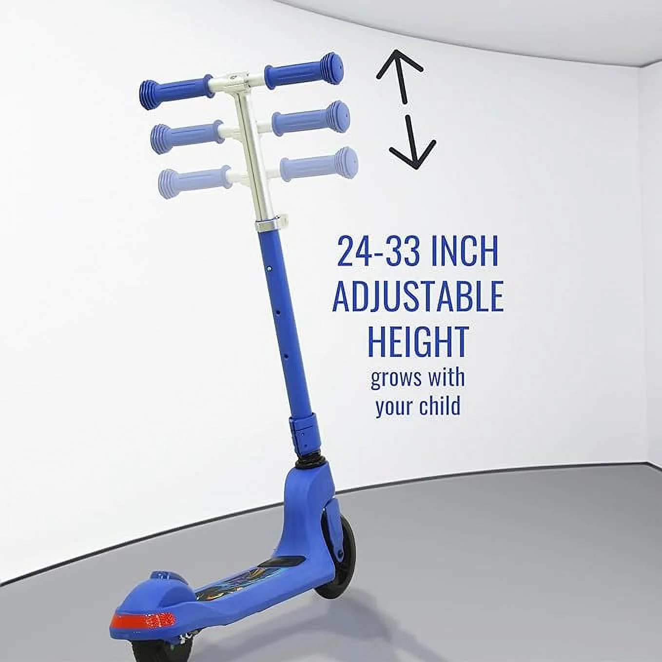 Massimo Kids 120W Electric Scooter, Max Speed 6 MPH, Max Range 6-9 Miles, Foldable and Portable (Blue)