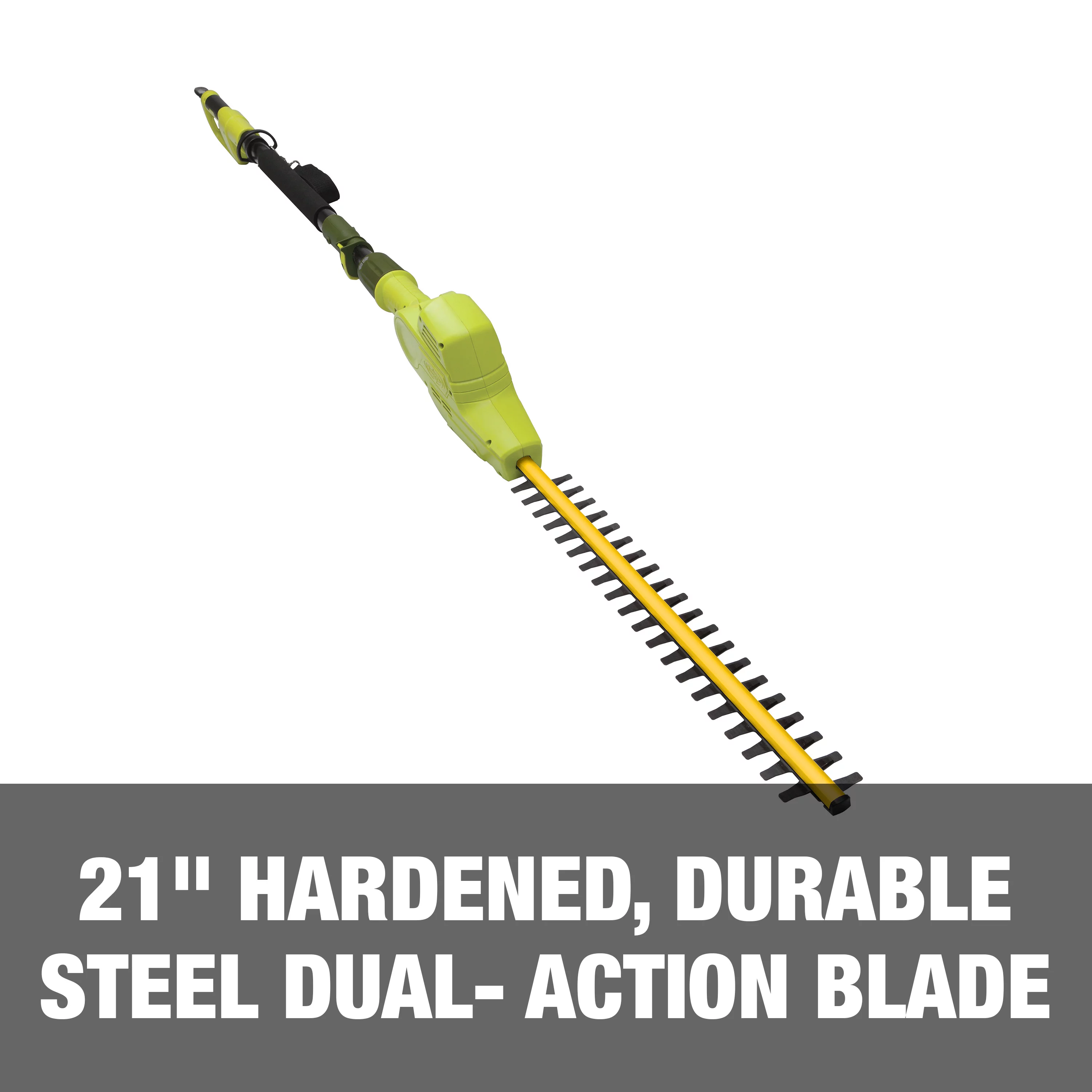 Sun Joe Electric 21-inch Telescoping Pole Hedge Trimmer, Multi-Angle Head, 4-Amp