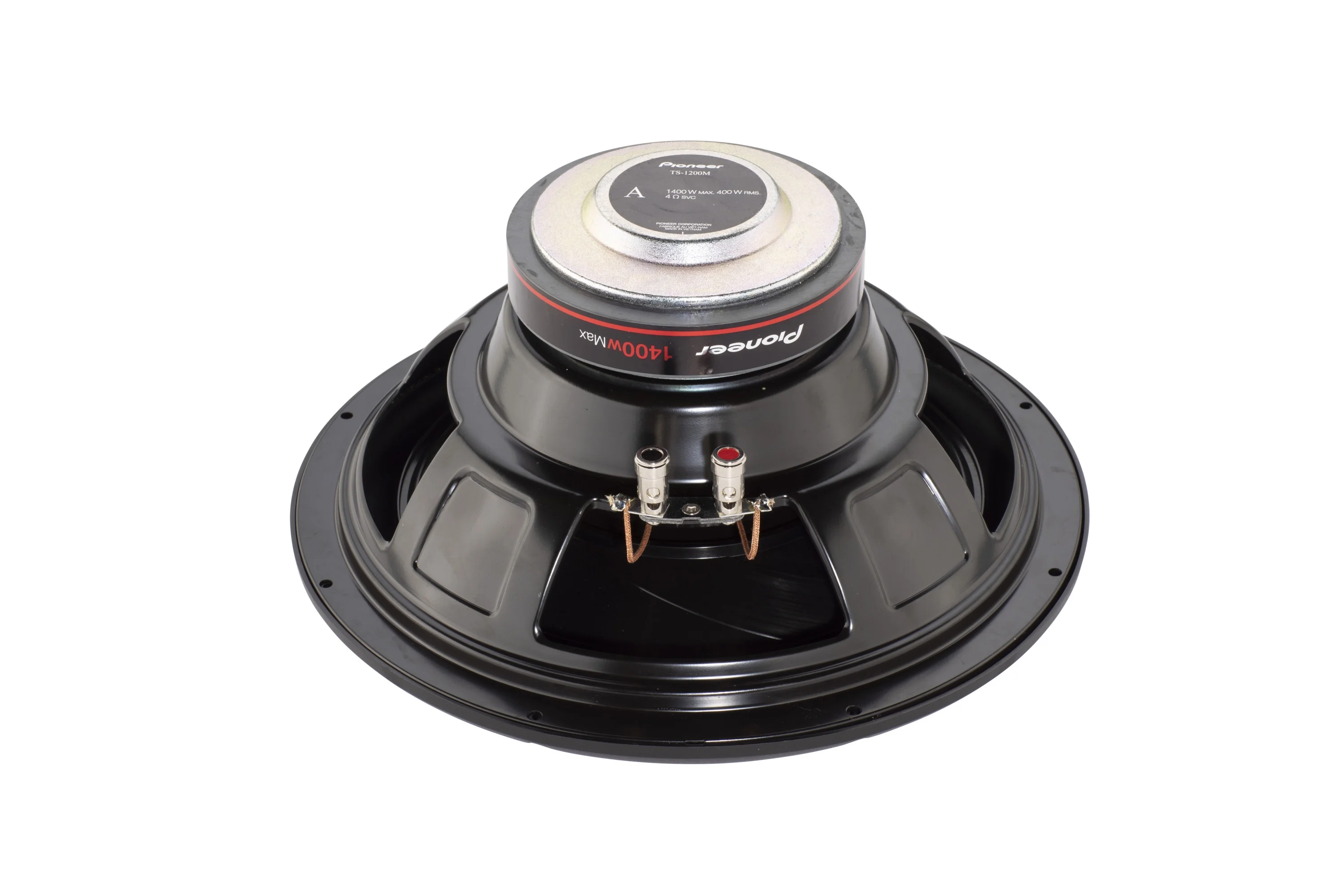 Pioneer TS-1200M 12″ – 1400 W Max Power, Single 4 Voice Coil, IMPP cone, Rubber Surround | Component Subwoofer