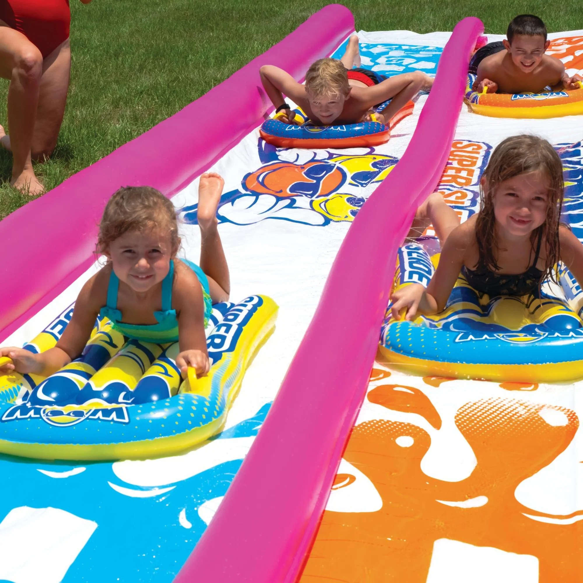 WOW Sports Giant Backyard Double Lane Lawn Slide