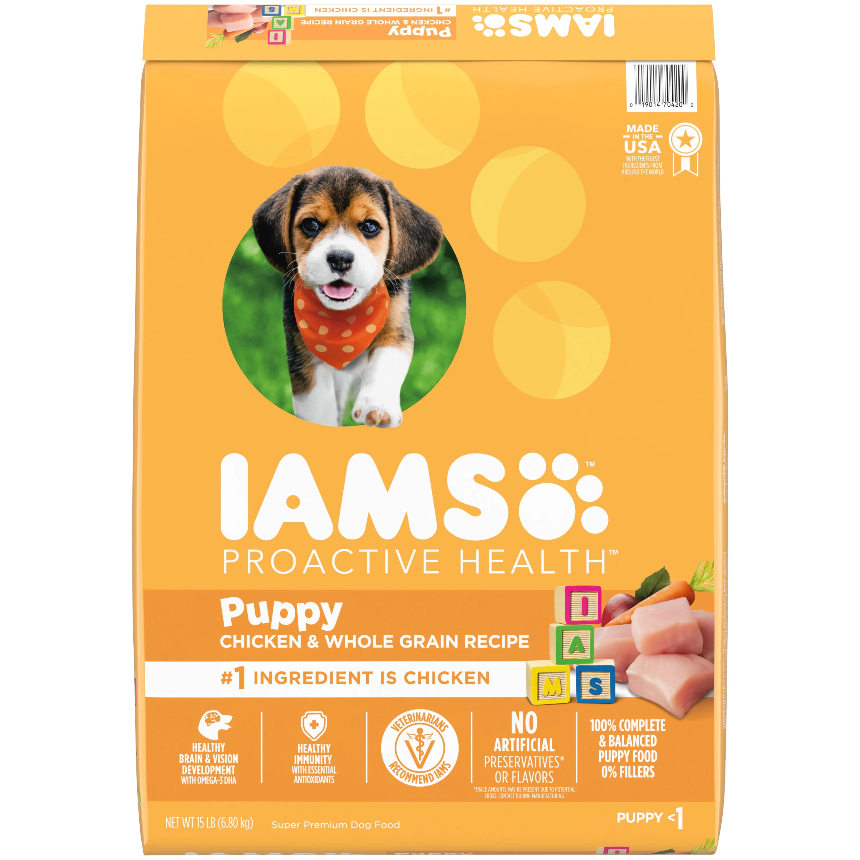 Iams Proactive Health Smart Puppy Dry Dog Food With Real Chicken, 15 Lb. Bag