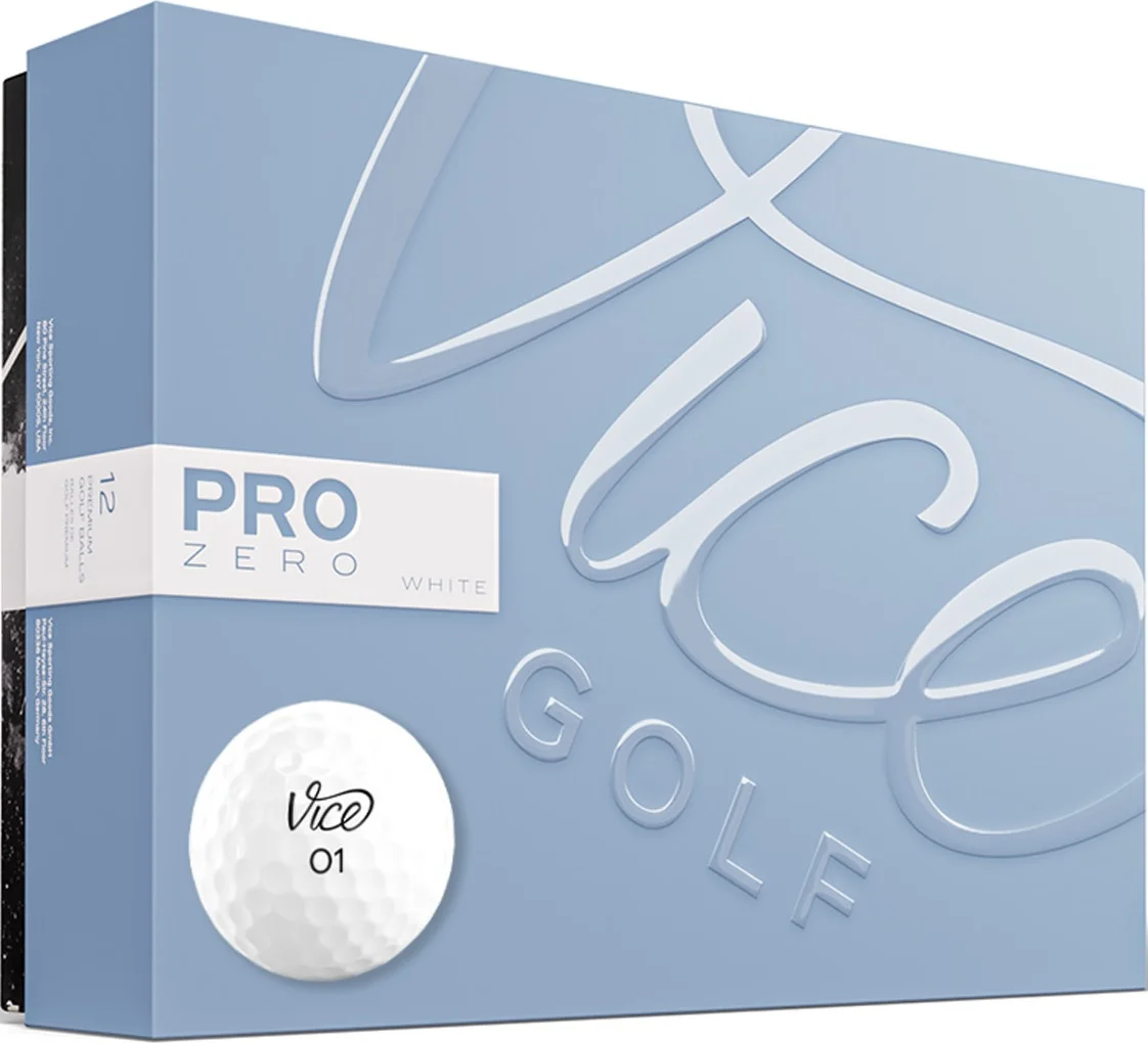 Vice Golf Pro Zero White 1 Dozen Balls