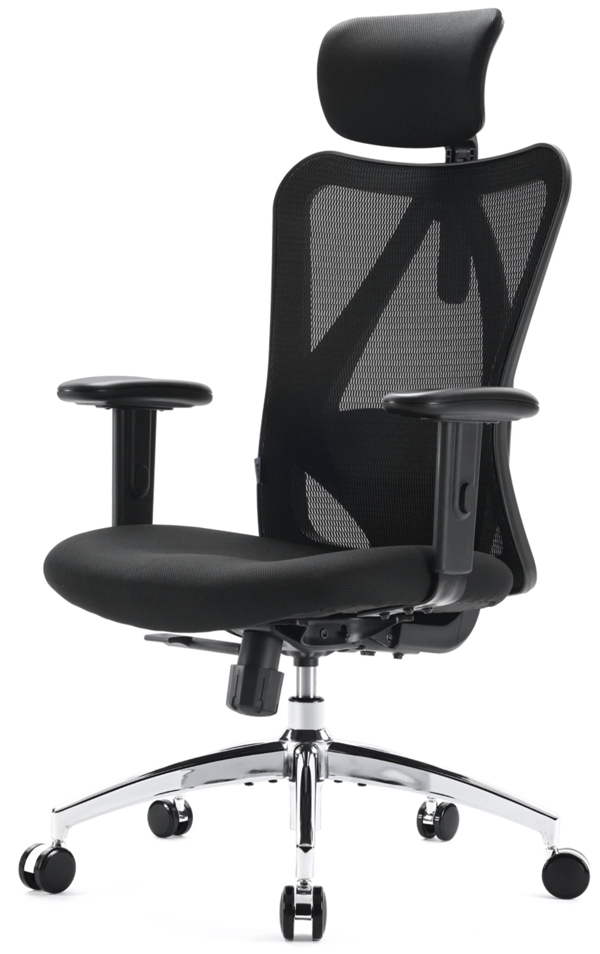 SIHOO Ergonomic Office Chair, Mesh Computer Desk Chair with Adjustable Lumbar Support, High Back chair for big and tall, Black