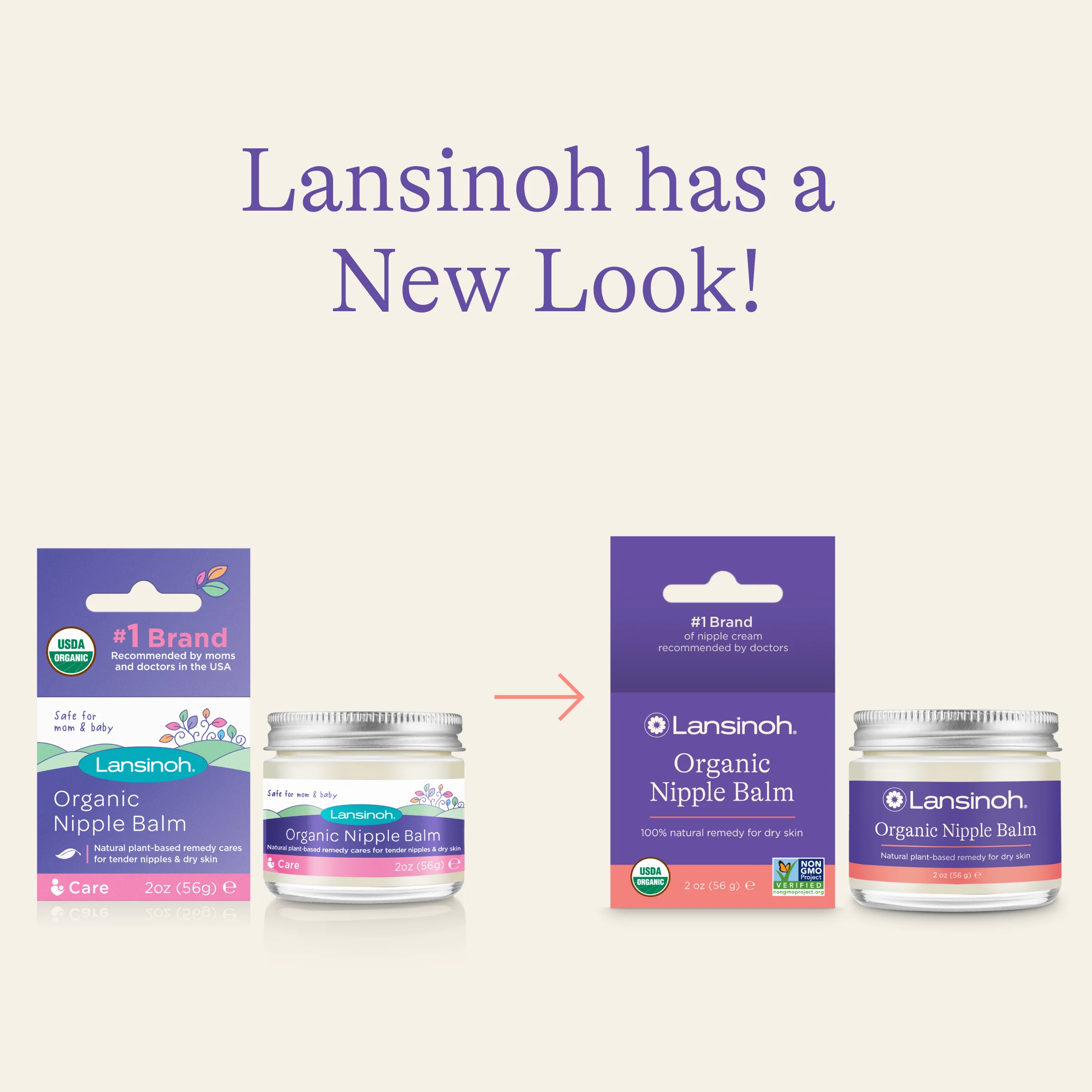 Lansinoh Organic Nipple Balm, Breastfeeding Essentials, 2 Ounces