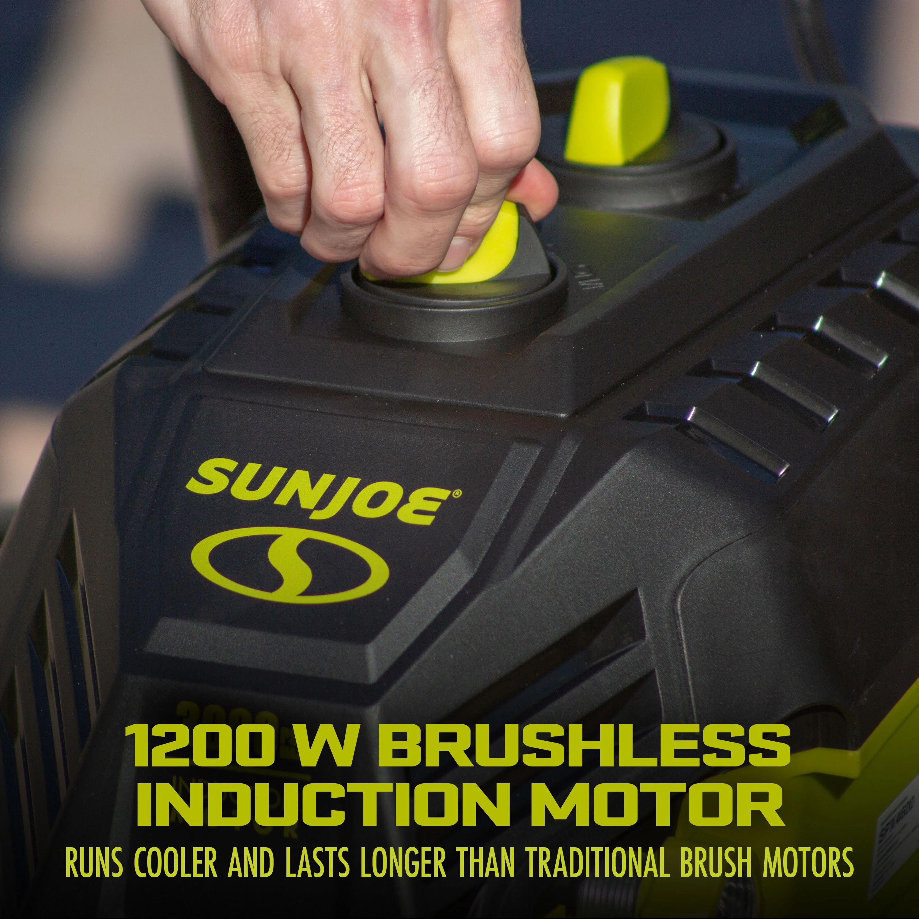 Sun Joe Electric Pressure Washer, Brushless Induction Motor, Quick Connect Nozzles & Extension Wand