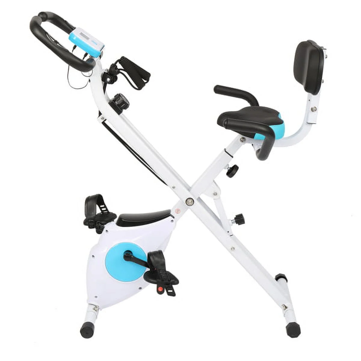 Fithood Home Folding Exercise Bike White