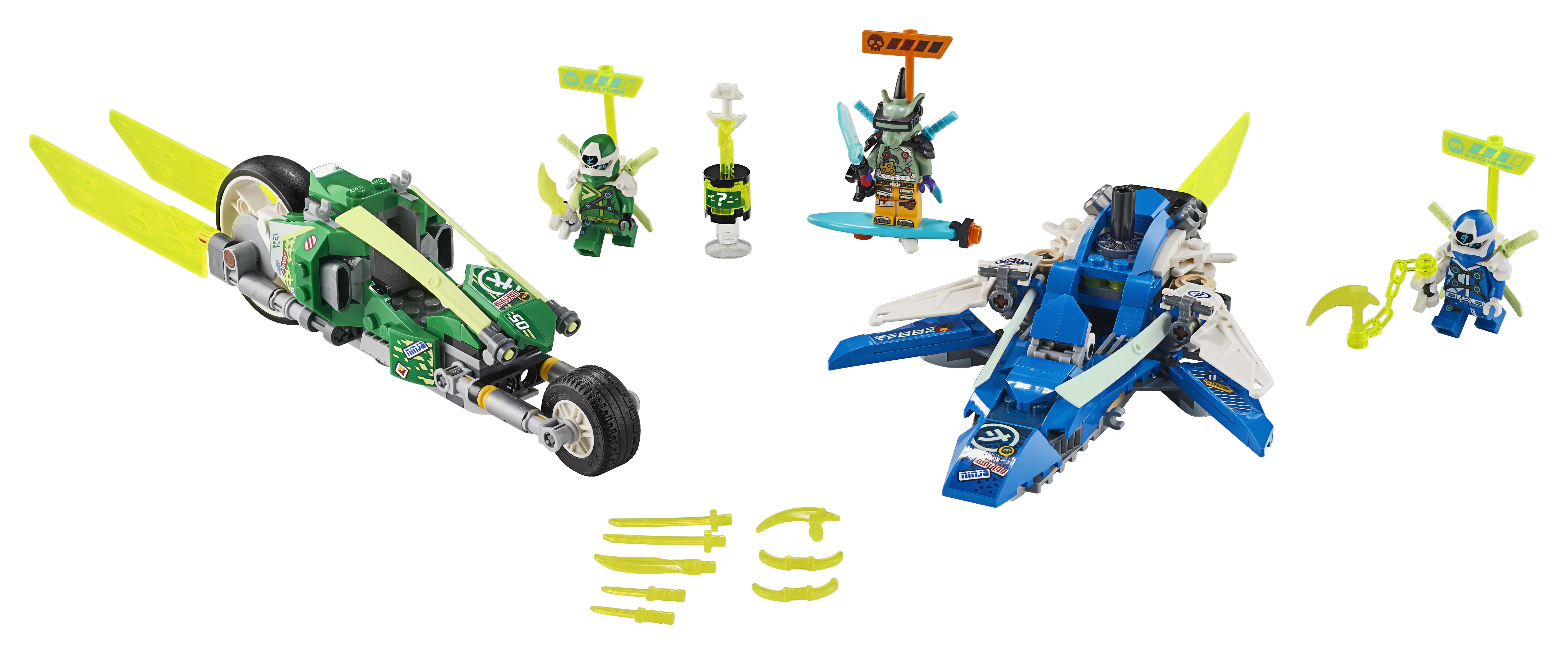 LEGO NINJAGO Jay and Lloyd’s Velocity Racers 71709 Building Kit for Kids (322 Pieces)