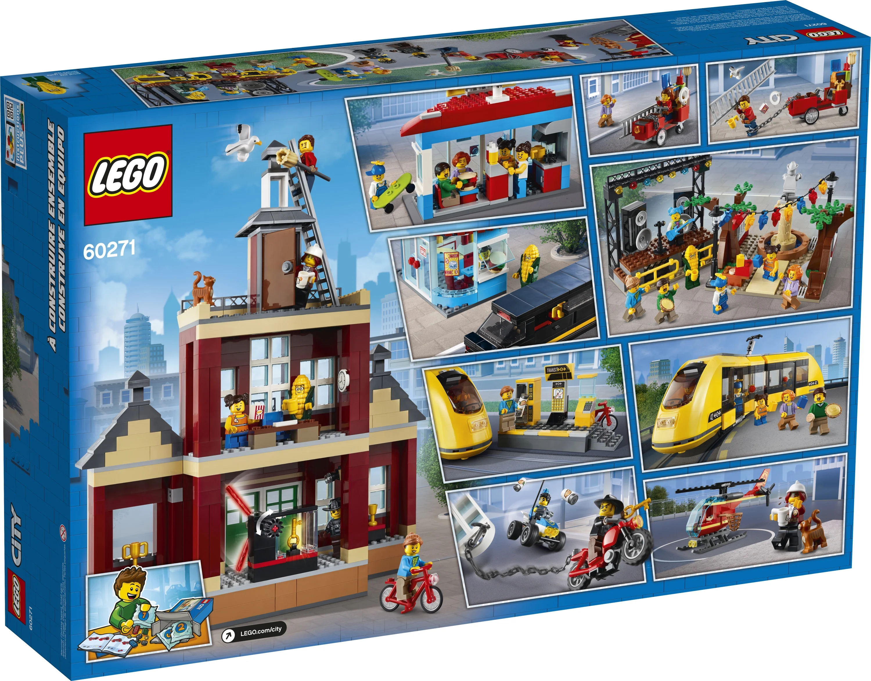 LEGO City Main Square 60271 Cool Building Toy for Kids (1,517 Pieces)