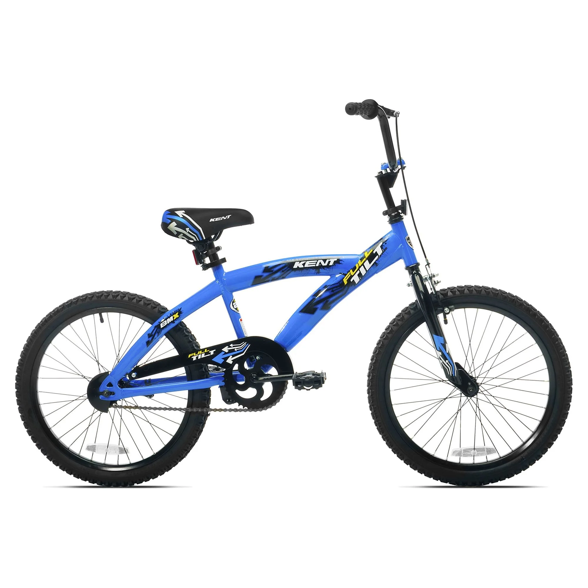 Kent 20″ Full Tilt Kids Steel BMX Bike with Steel Rims & Freestyle Tires, Blue