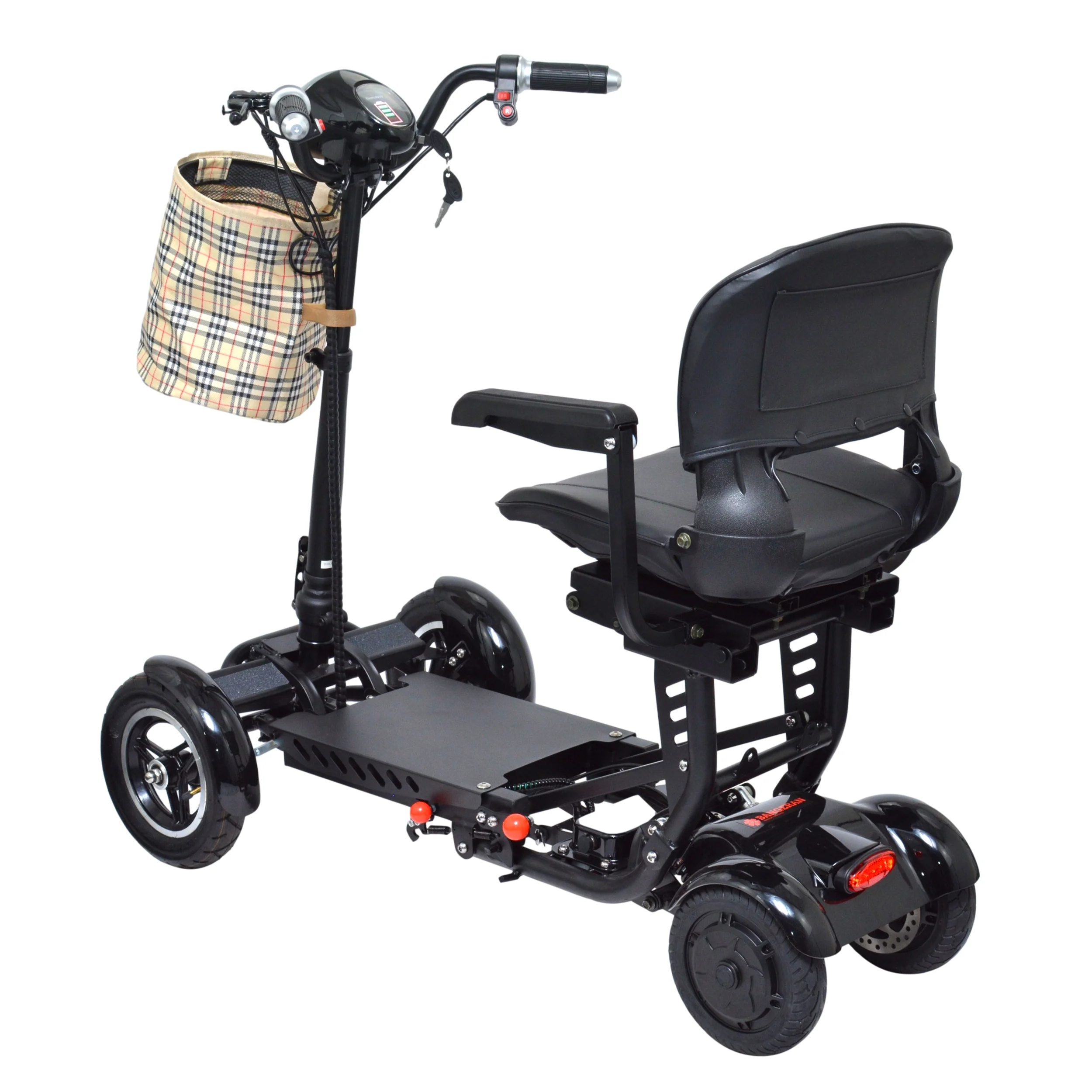 Compact Electric Scooter for Adults and Seniors, Adjustable Seat Padded Armrests