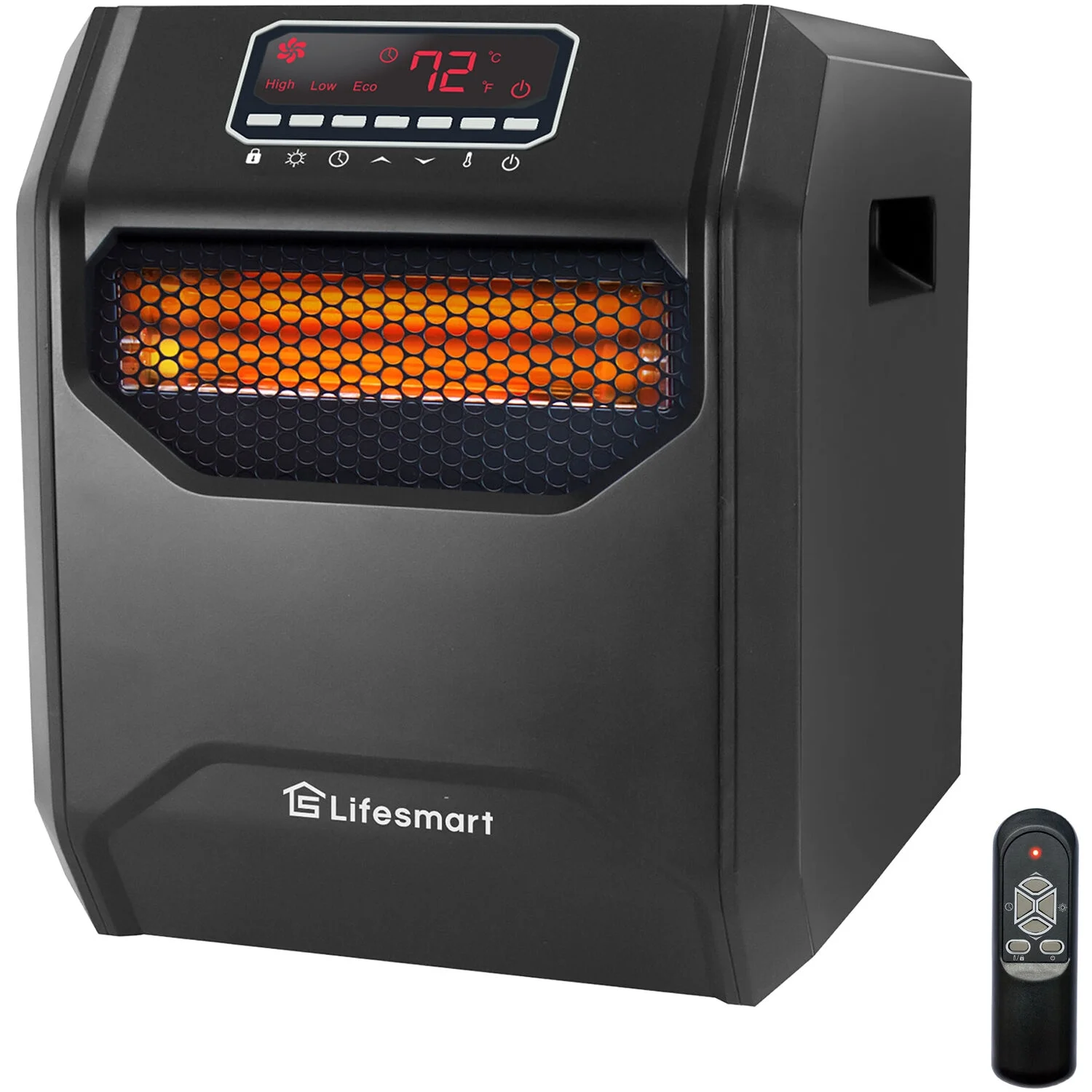 LifeSmart LifePro 1500W 6 Element Infrared Large Room Space Heater w/Remote New