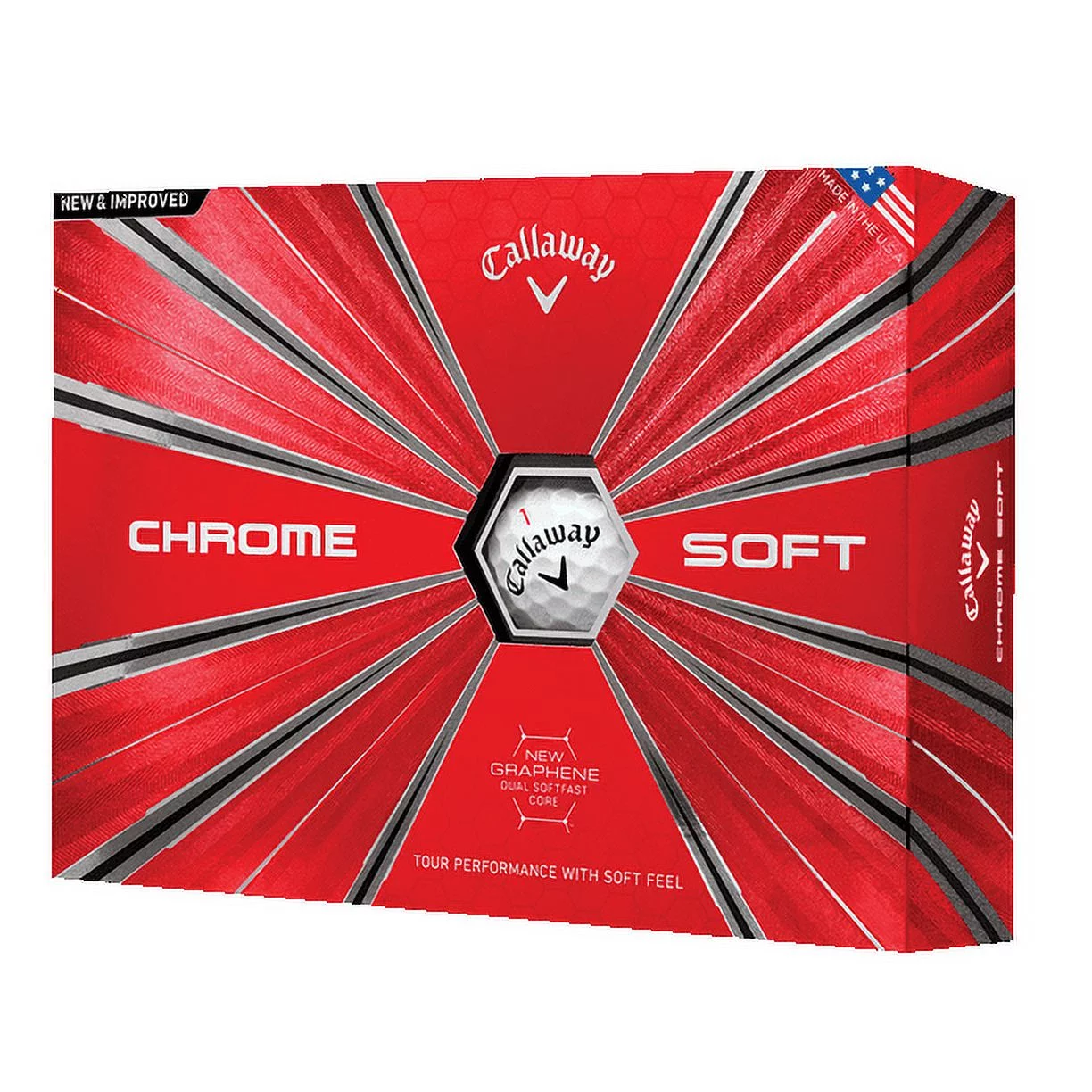 Callaway Chrome Soft Golf Balls, 12 Pack (White)