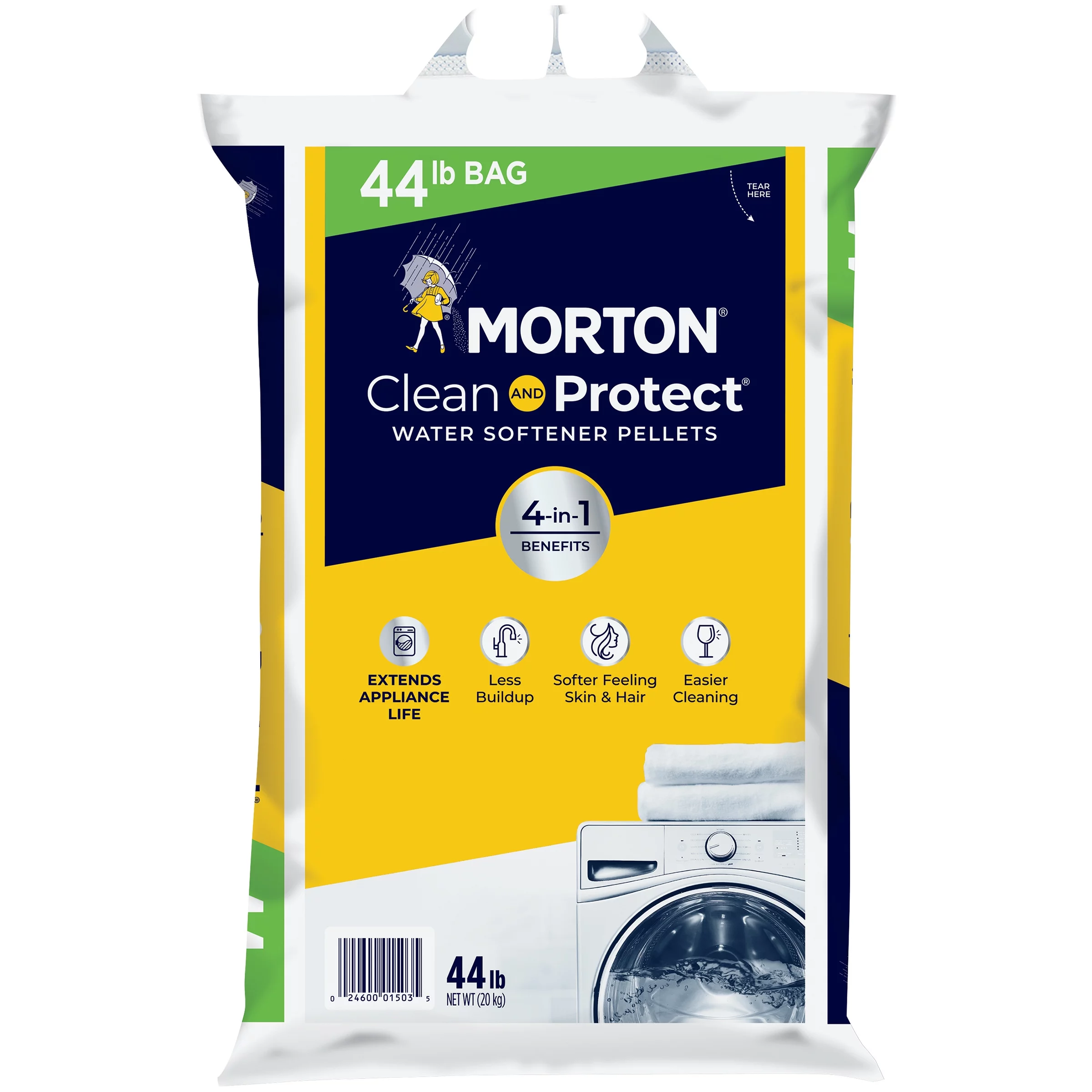 Morton Clean and Protect Water Softener Pellets 44 lb Bag