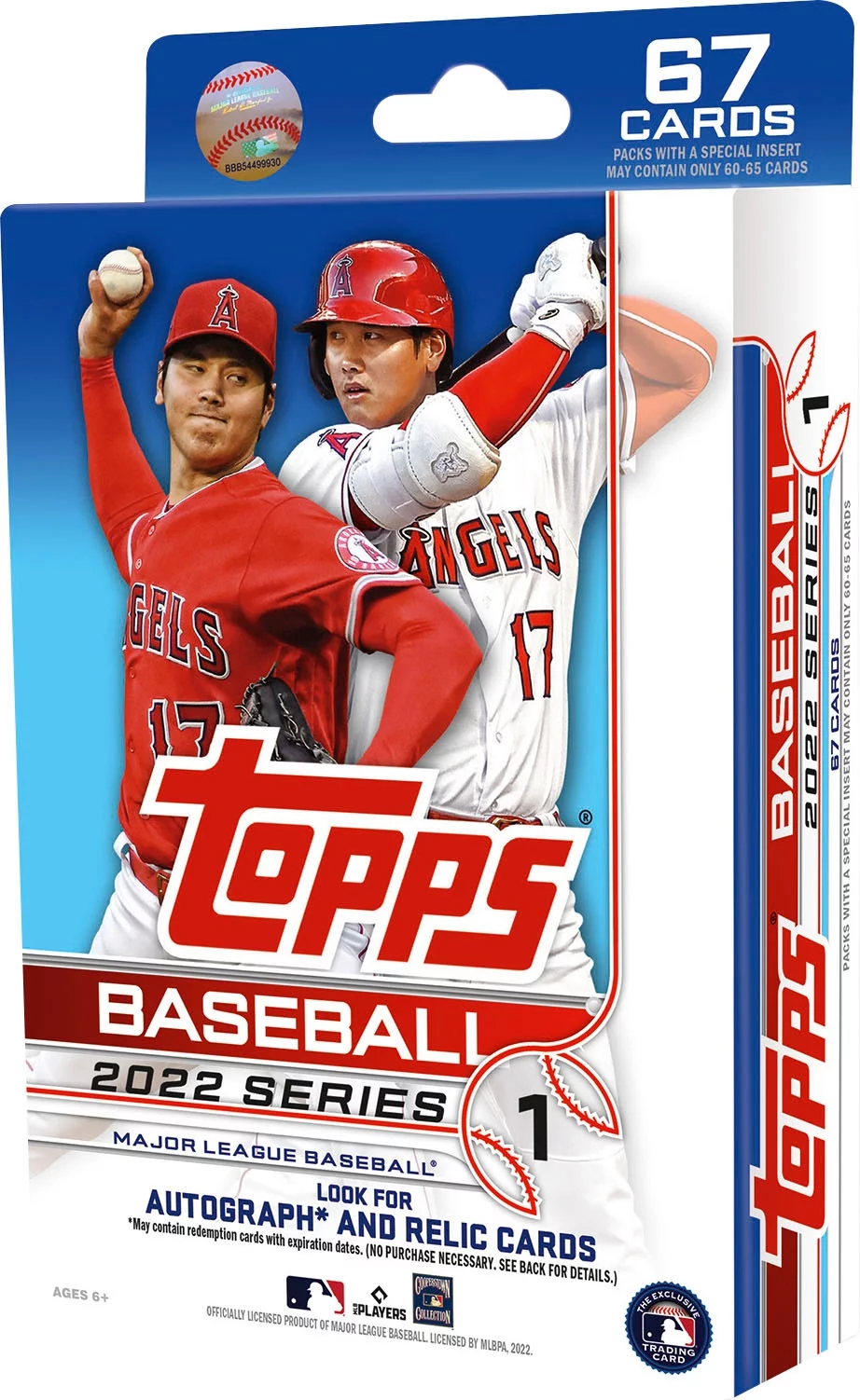 2022 Topps Series 1 Baseball Cards Hanger Box