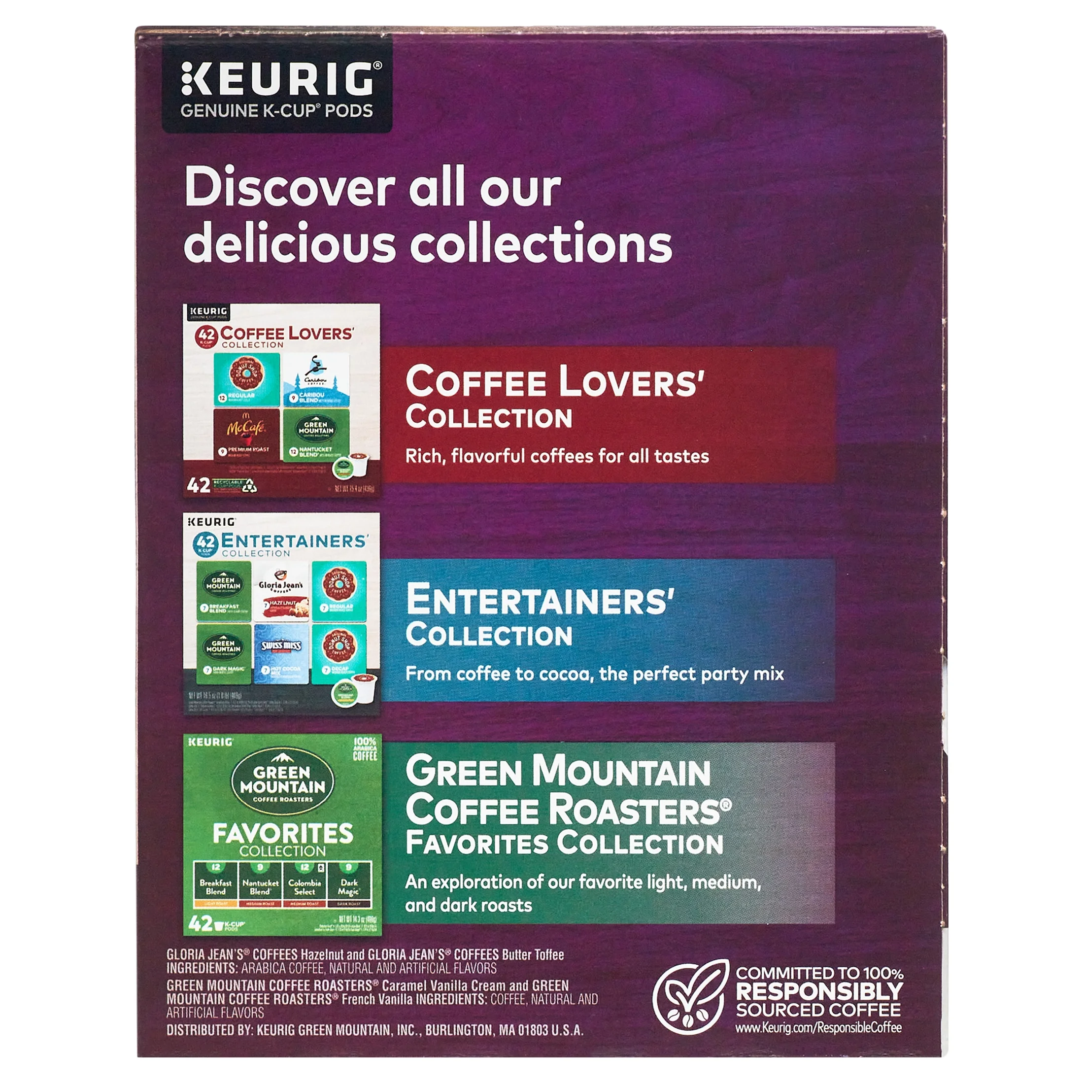 Keurig Flavored Variety Coffee Collection K-Cup Pods, Variety Pack, 42 Count for Keurig Brewers