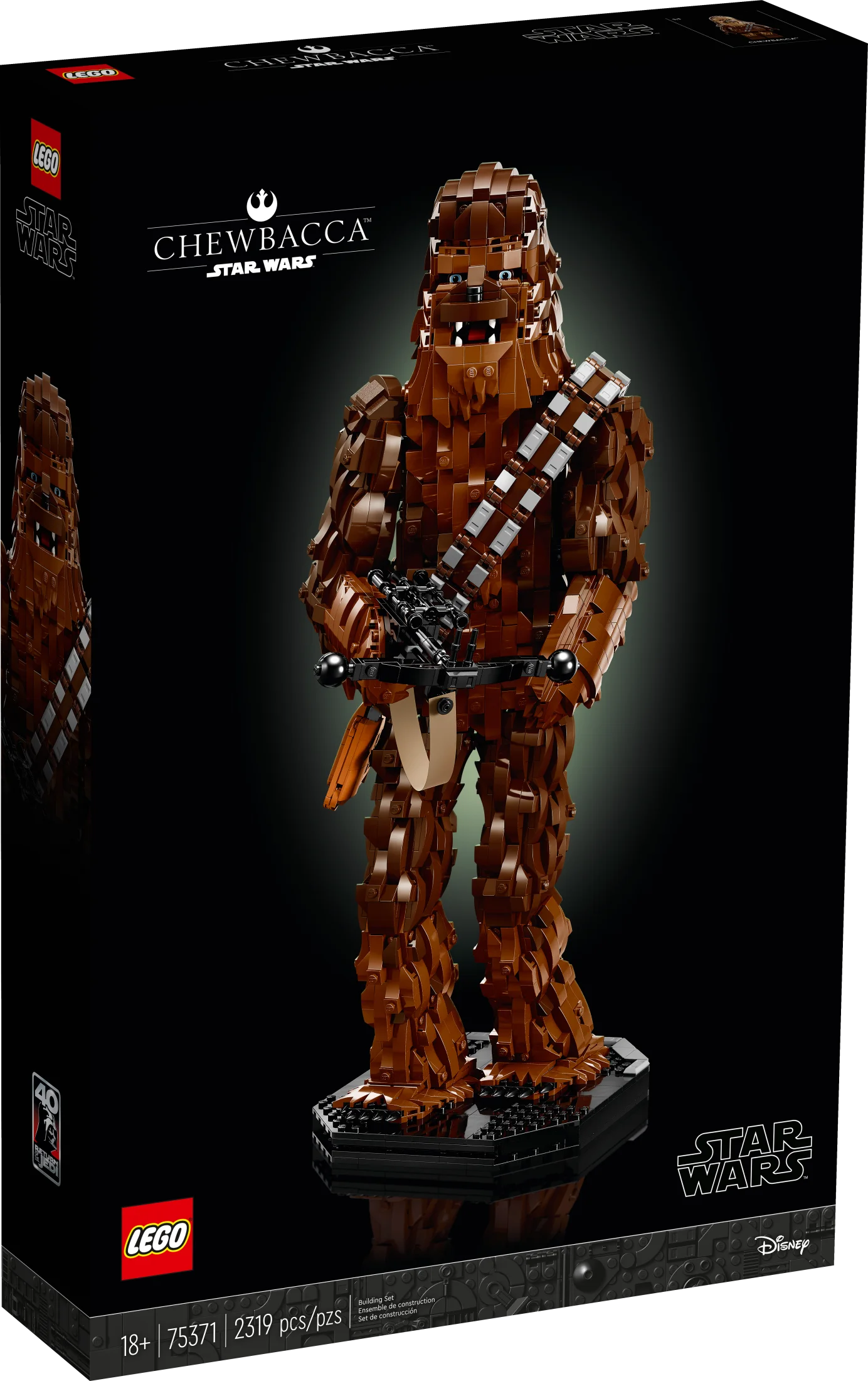 LEGO Star Wars Chewbacca, Buildable May the 4th Collectibles for Adults, Build and Display Chewbacca Collectible, Fun Star Wars Fan Gift for Teens, or any Star Wars Original Trilogy Fan, 75371