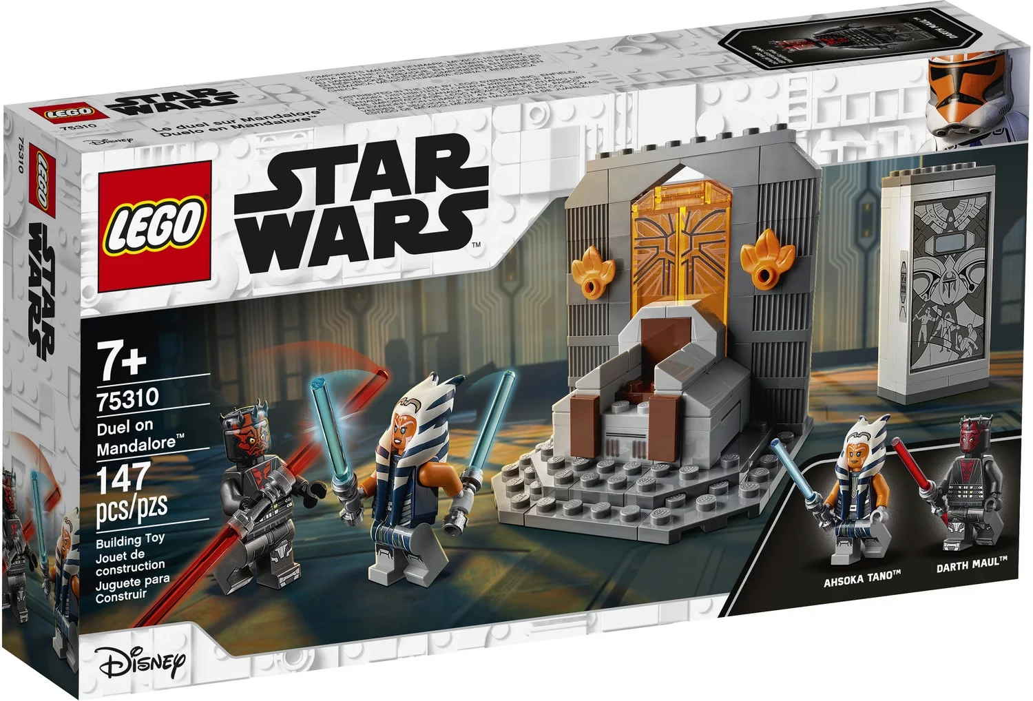 LEGO Star Wars: The Clone Wars Duel on Mandalore 75310 Building Toy Featuring Ahsoka Tano and Darth Maul (147 Pieces)