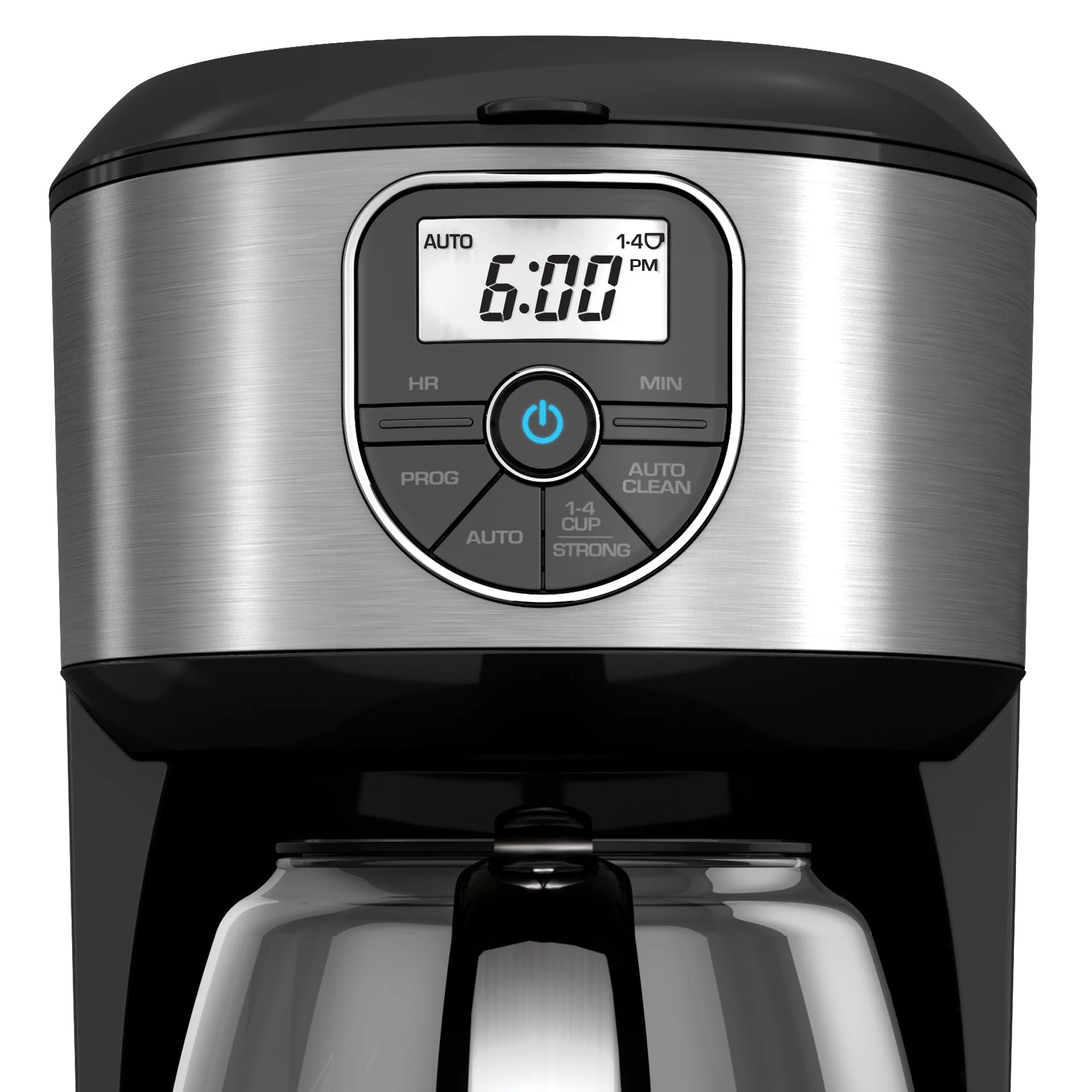 BLACK+DECKER 12-Cup* Programmable Coffeemaker, Black/Stainless Steel, CM4000S