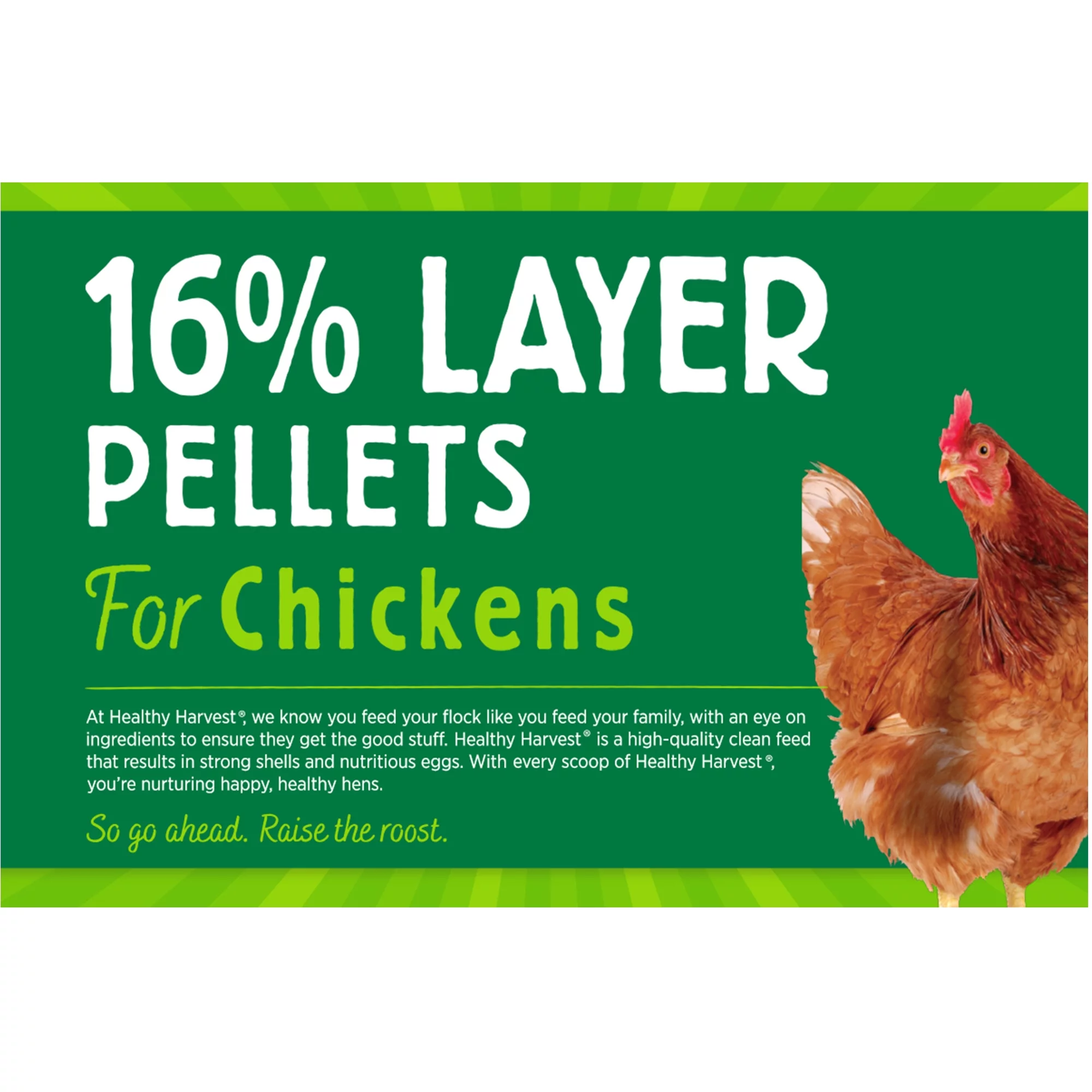 Healthy Harvest 16% Layer Pellets Chicken Feed 40 lb