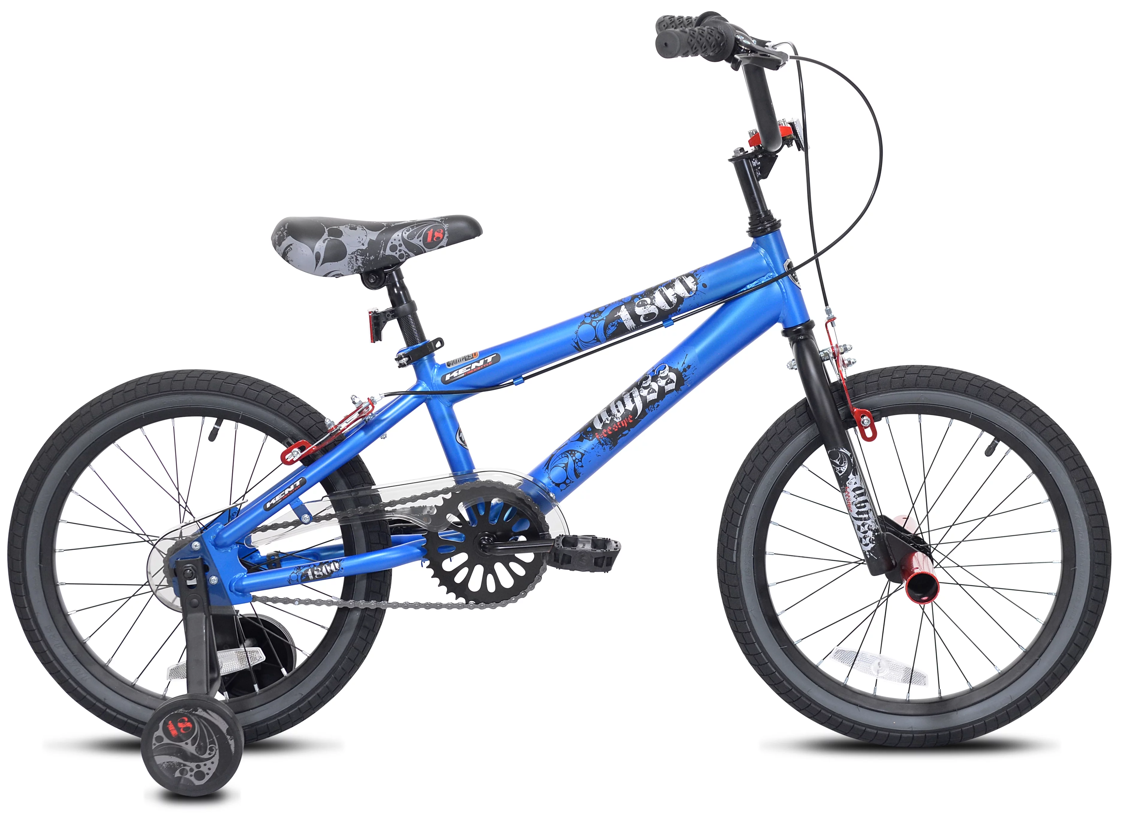 Kent Bicycle 18-inch Abyss Boy’s Freestyle BMX Bicycle, Blue