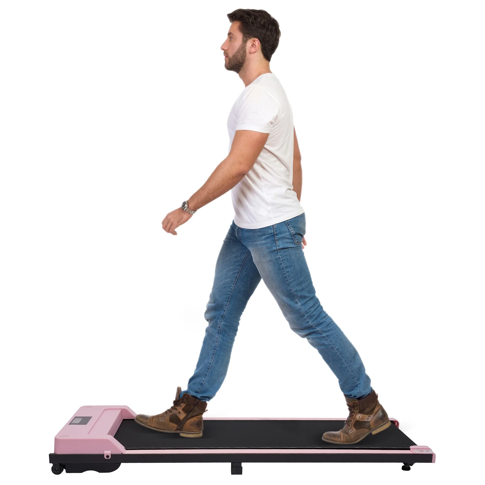 TFCFL Under Desk Treadmill, 1.0 HP Walking Treadmill, Portable Walking Pad Design,Walking Running Machine Desk Treadmill