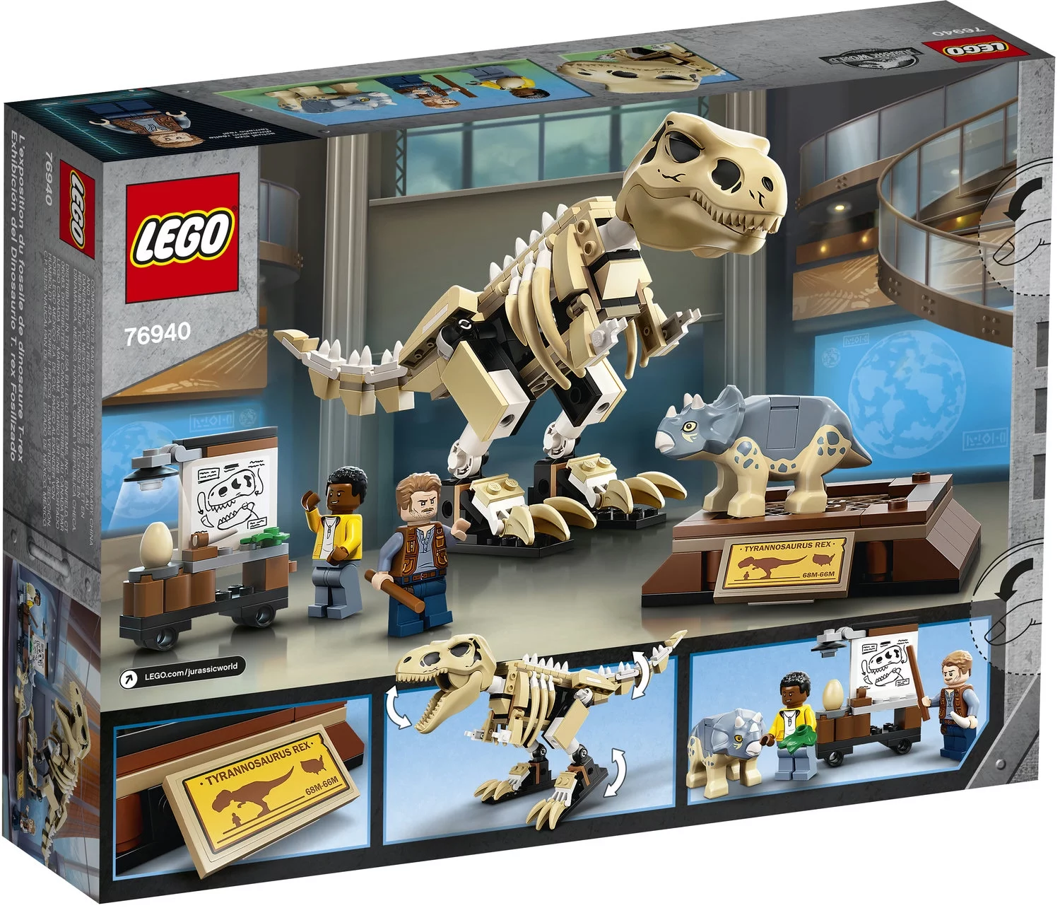 LEGO Jurassic World T. rex Dinosaur Fossil Exhibition 76940