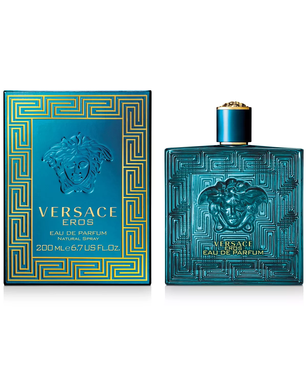 Versace Eros Eau de Toilette, Cologne for Men, 3.4 Oz Full Size