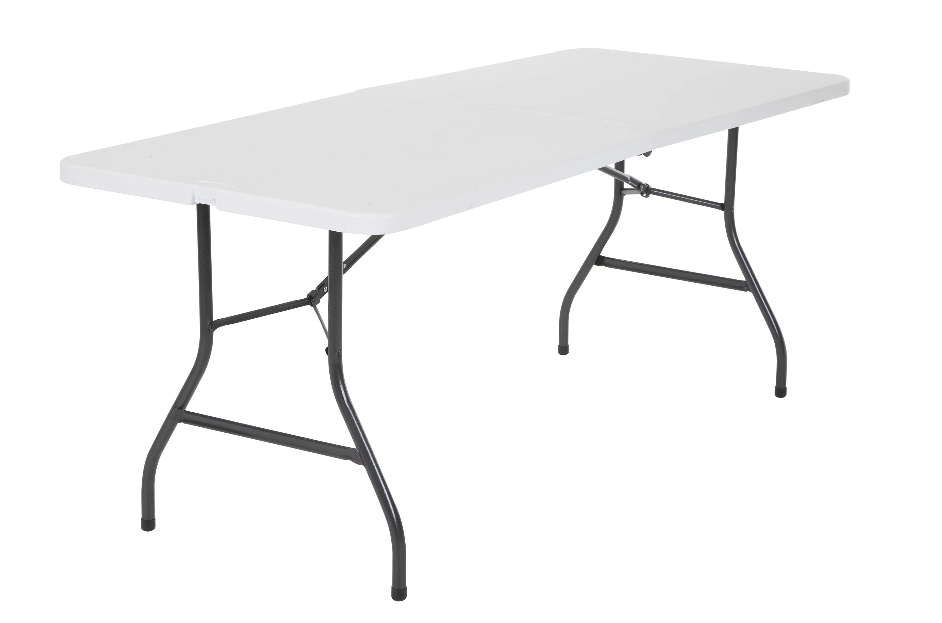 Cosco 6 Foot Premium Folding Table In White Speckle