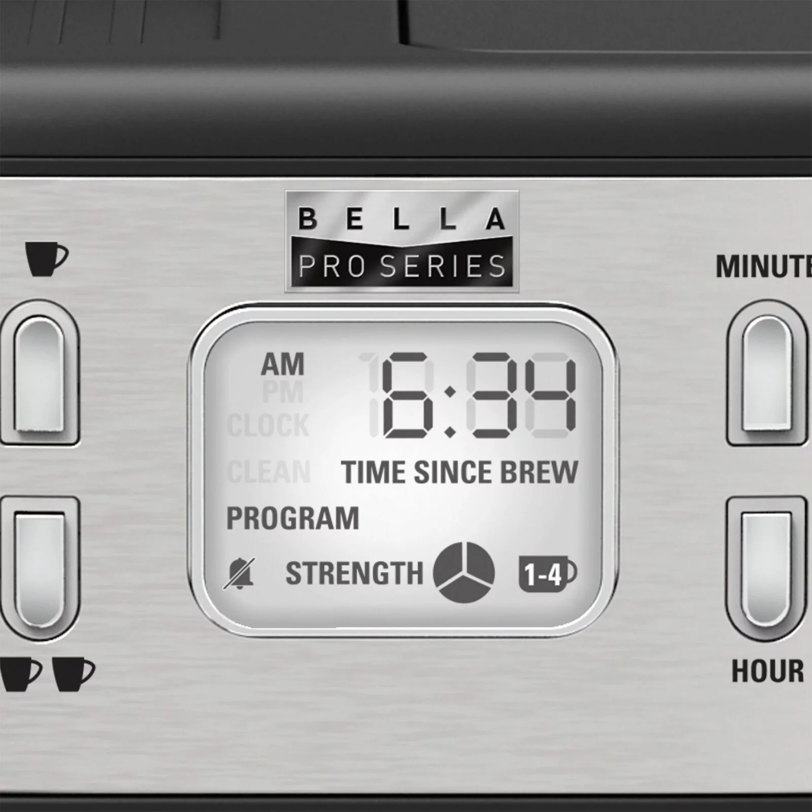 Bella Pro Series – Combo 19-Bar Espresso and 10-Cup Drip Coffee Maker – Stain..