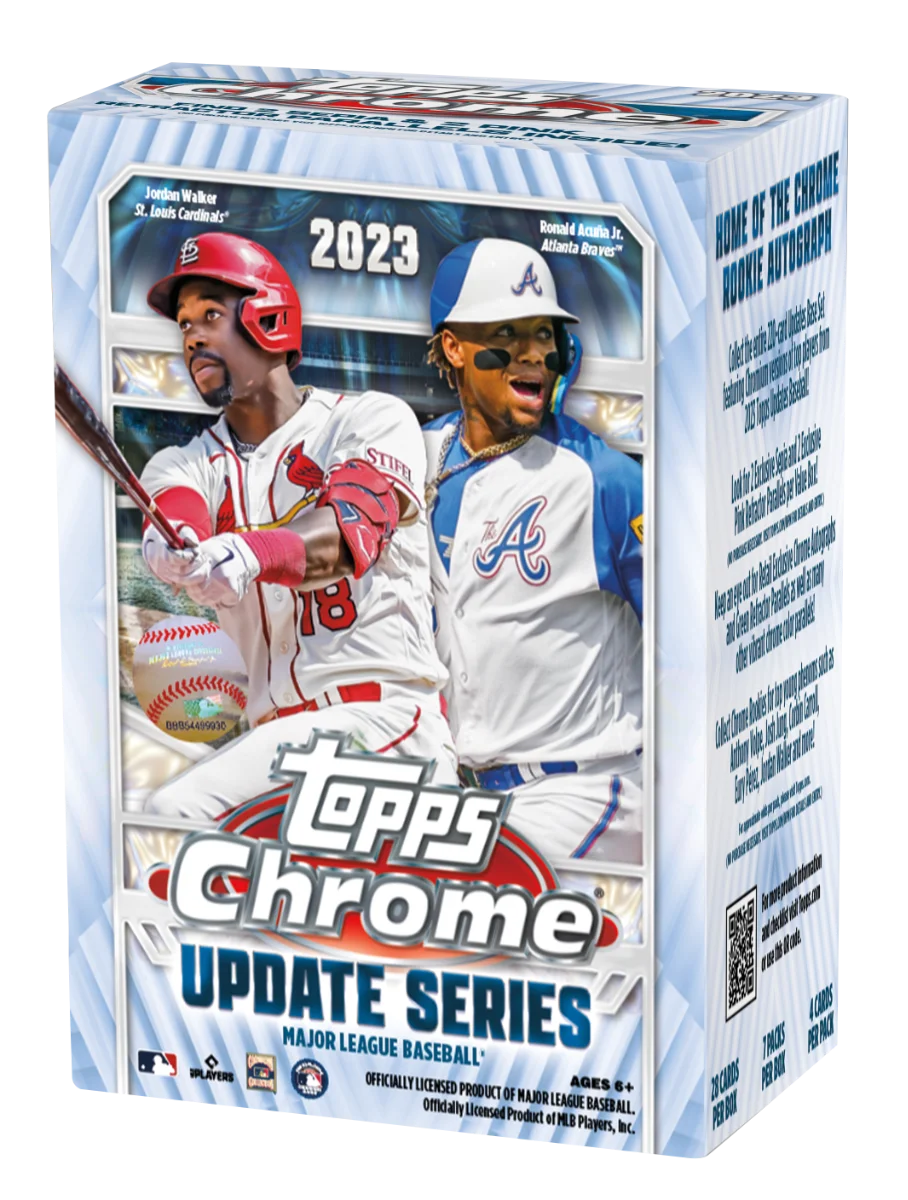 2023 Topps Chrome Updates Baseball Blaster Box Trading Cards