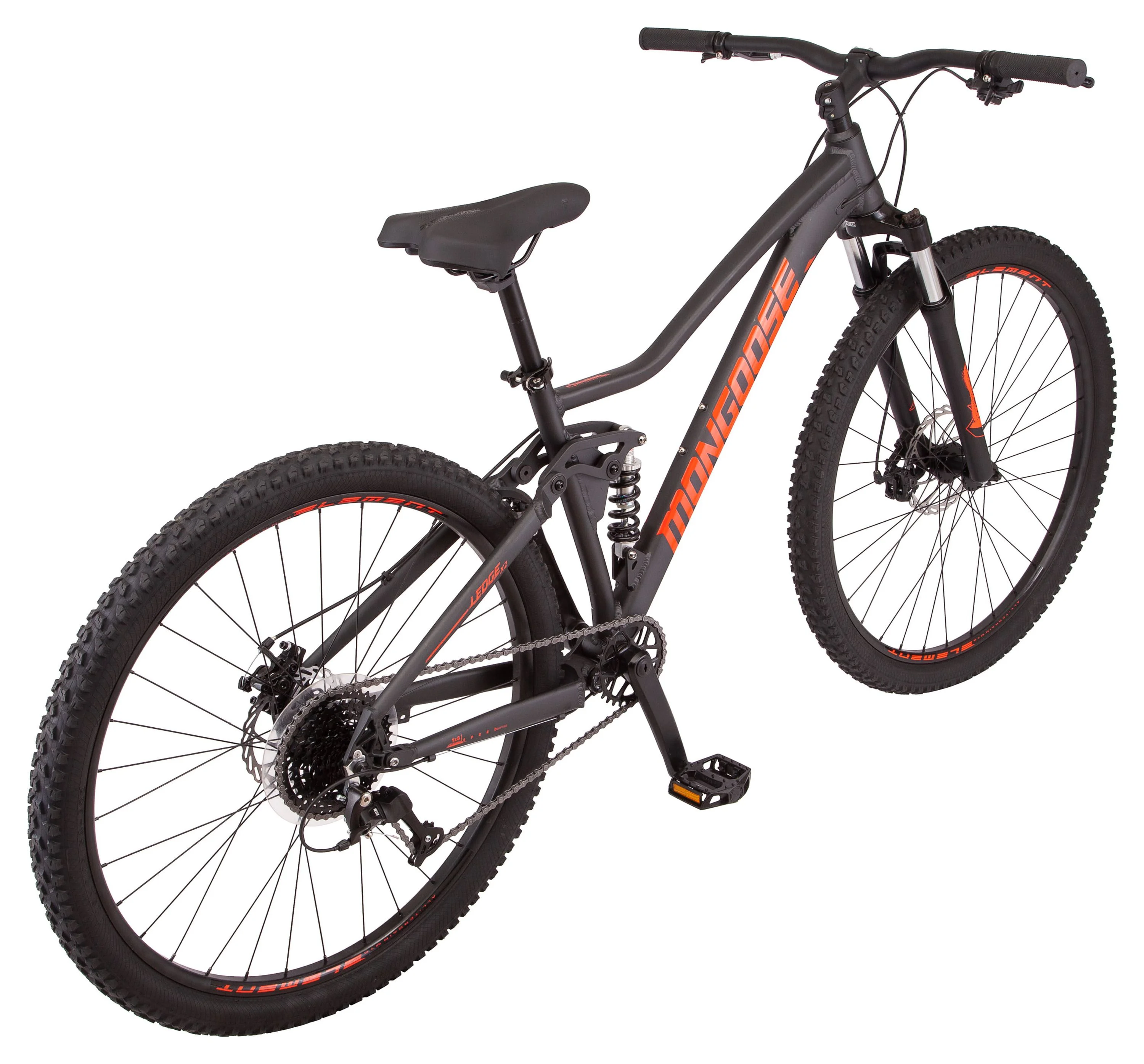 Mongoose 29″ Ledge X2 Mountain Bike, 8 Speeds, Gray