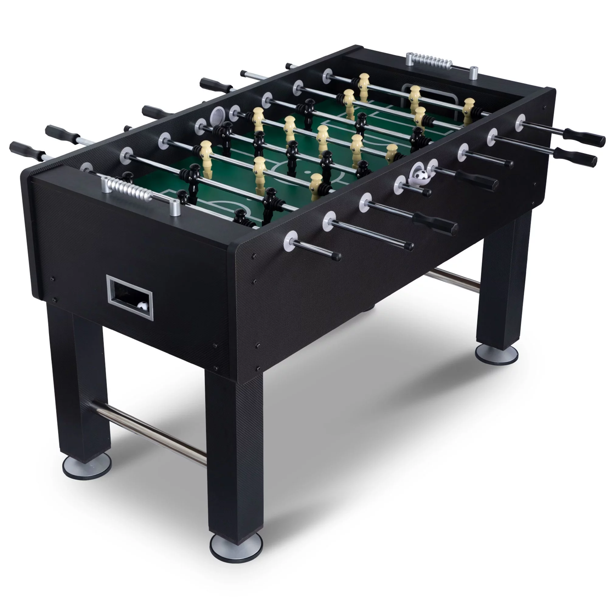 RayChee 55″ Foosball Table, Soccer Game Table Football Arcade with Balls, Leg Levelers & Heavy-Duty Legs for Indoor Game Room (Black)