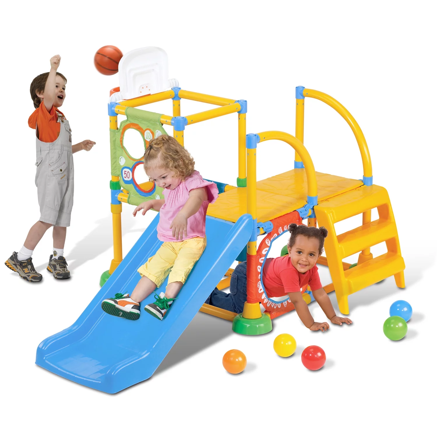 Grow N Up Toddler Climb ‘N Slide Plastic Jungle Gym