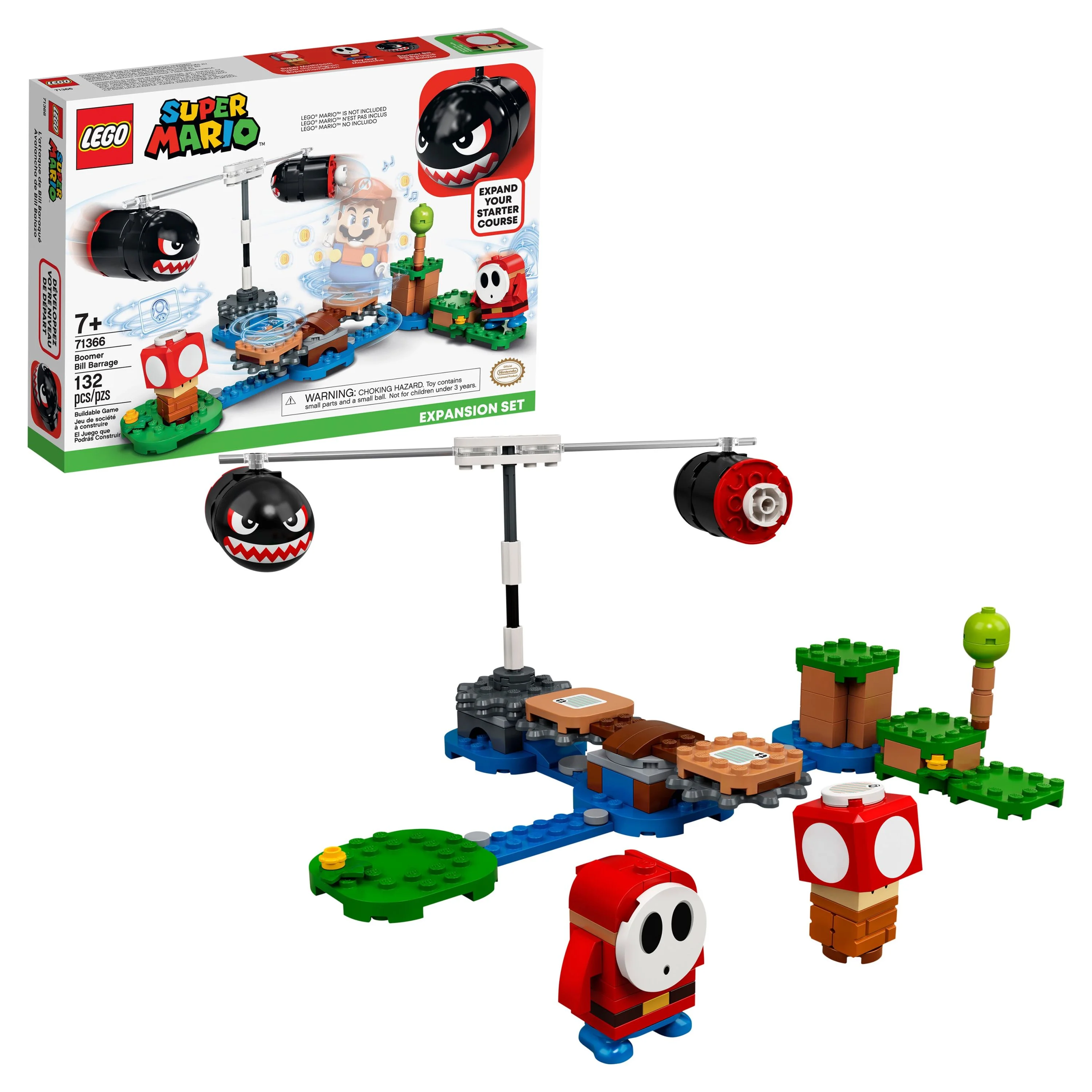 LEGO Super Mario Boomer Bill Barrage Expansion Set 71366 Building Set (132 Pieces)