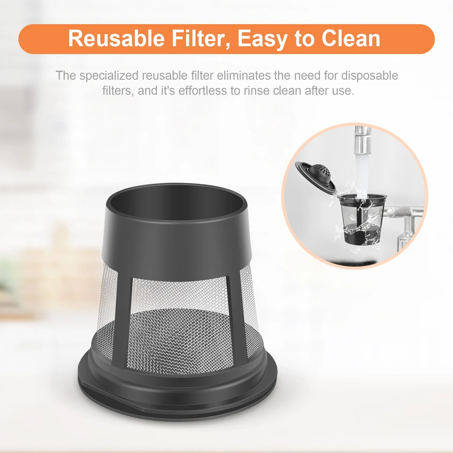 Portable Coffee Maker AUKUN Single Serve Coffee Maker Mini Espresso Machine Reusable Coffee Filter