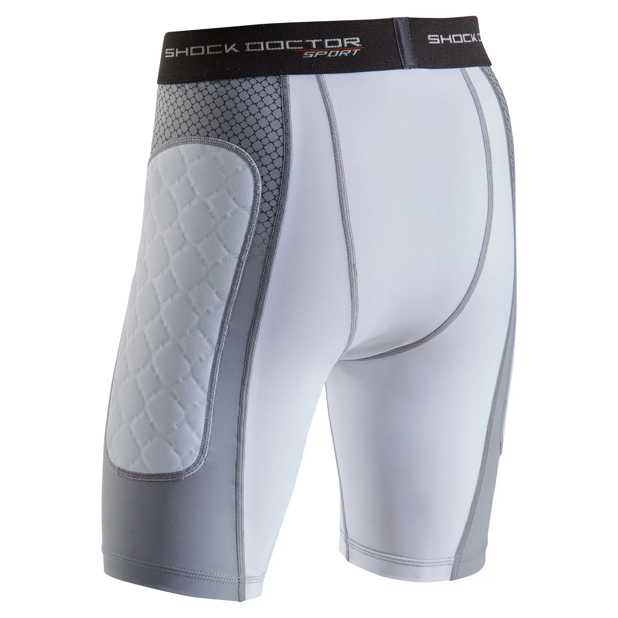 Shock Doctor Padded Baseball Sliding Short – White – Youth Medium