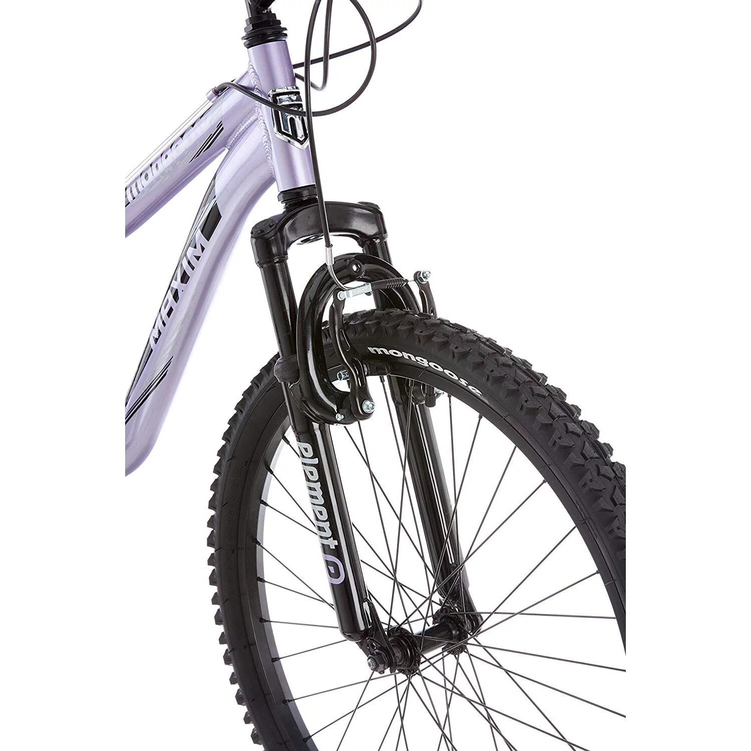 Mongoose Maxim Bicycle-Color:Lavender,Size:24″,Style:Girl’s Full/Susp