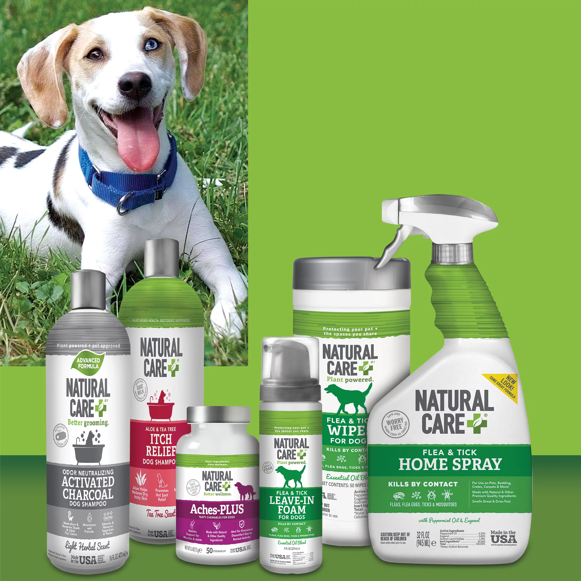 Natural Care Flea and Tick Home Spray for Dogs, Cats and Home -32oz.