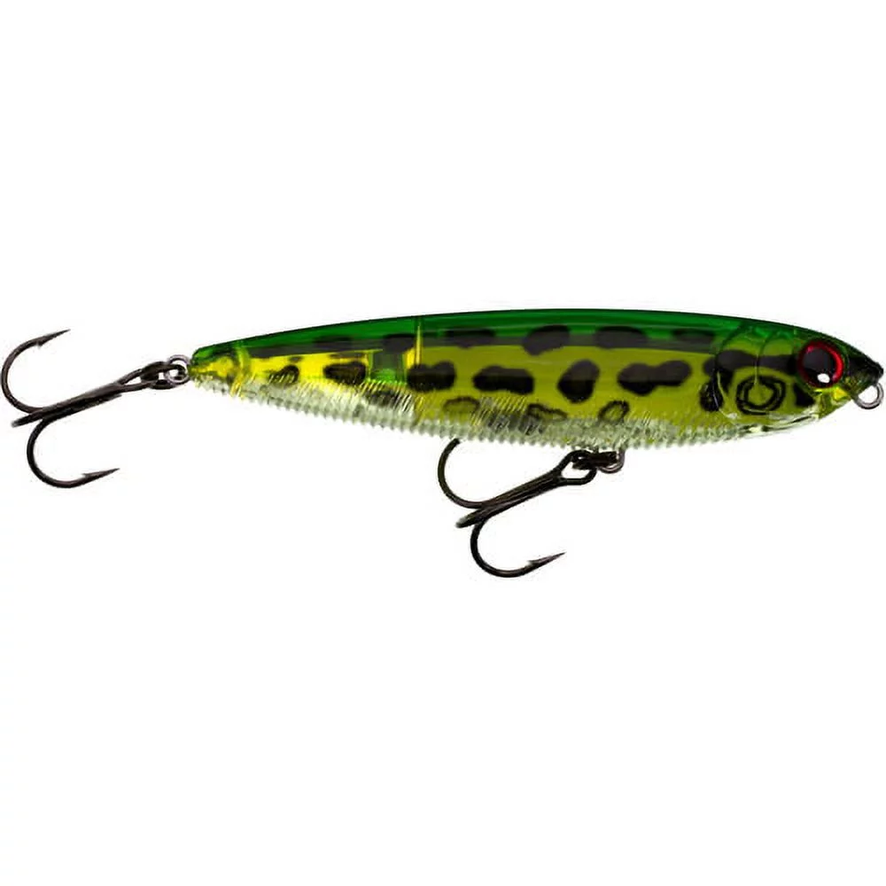 Yo-Zuri 3DB Pencil 4″ Topwater Hard Bait Lure, Prism Frog, 5/8 oz.