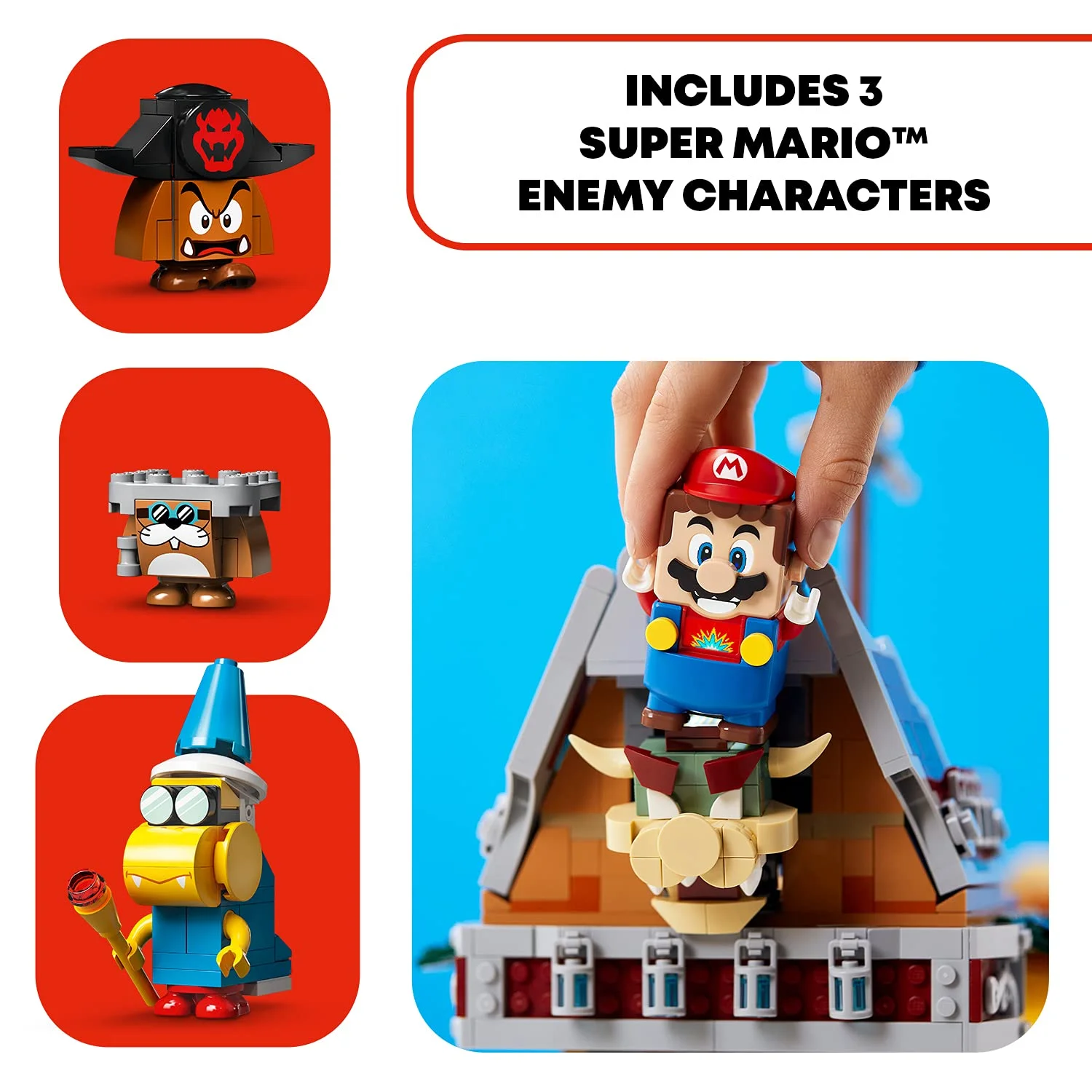 LEGO Super Mario Bowser?s Airship Expansion Set 71391 Building Kit; Collectible Build-Display-and-Play Toy for Kids, New 2021 (1,152 Pieces)