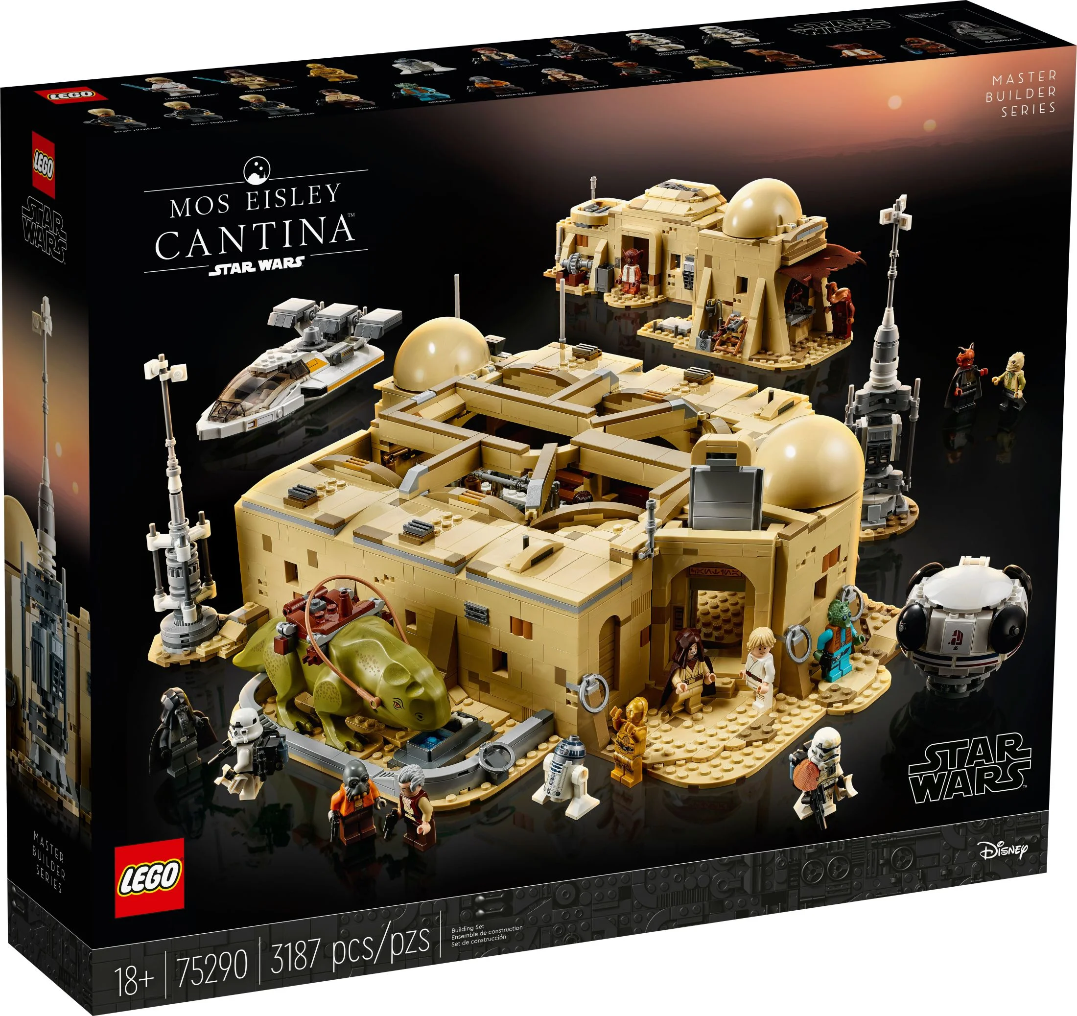 LEGO Star Wars: A New Hope Mos Eisley Cantina 75290 Building Set, Master Builder Series, Model Kits for Adults to Build, Collectible Gift Idea