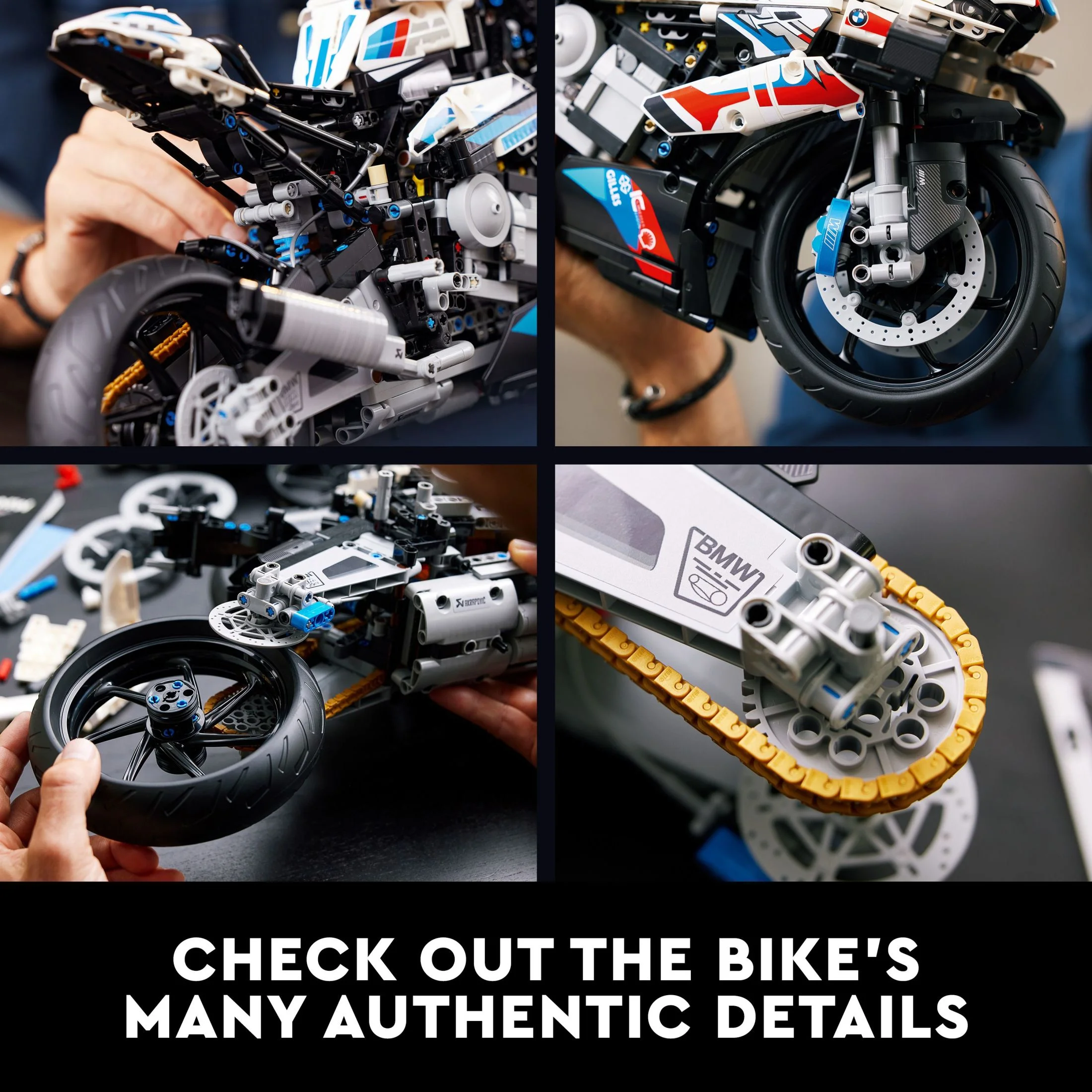 LEGO Technic BMW M 1000 RR 42130 Motorcycle Model Kit for Adults, Build and Display Motorcycle Set with Authentic Features, Motorcycle Gift Idea